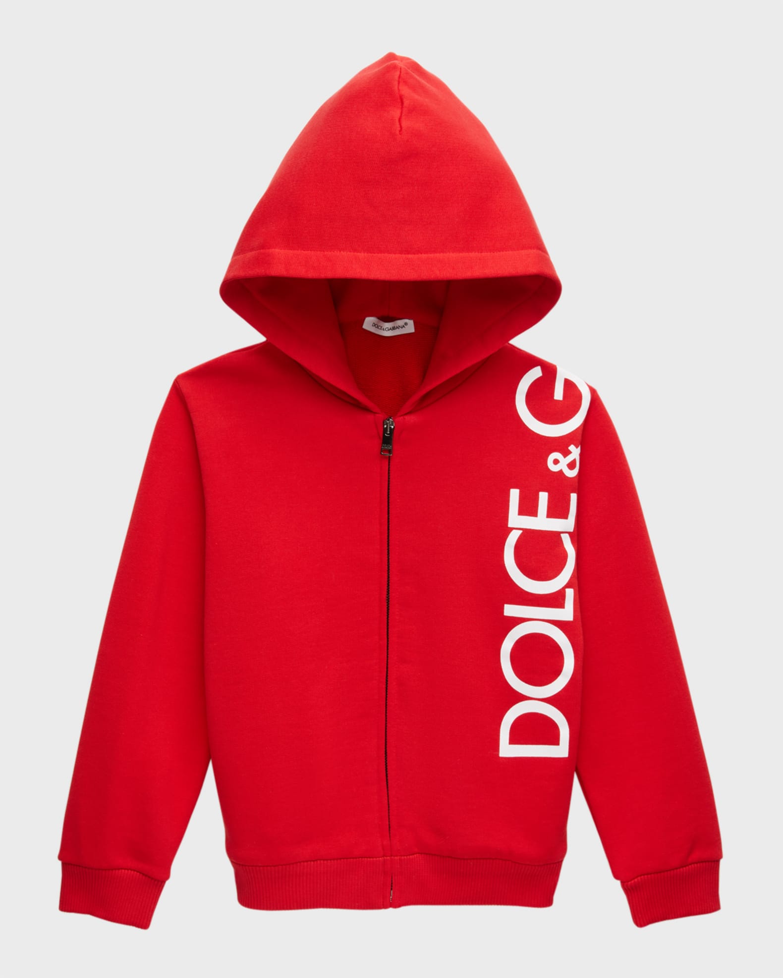 Dolce&Gabbana Boy's Vertical Logo-Print Hoodie, Size 12M-30M | Neiman ...