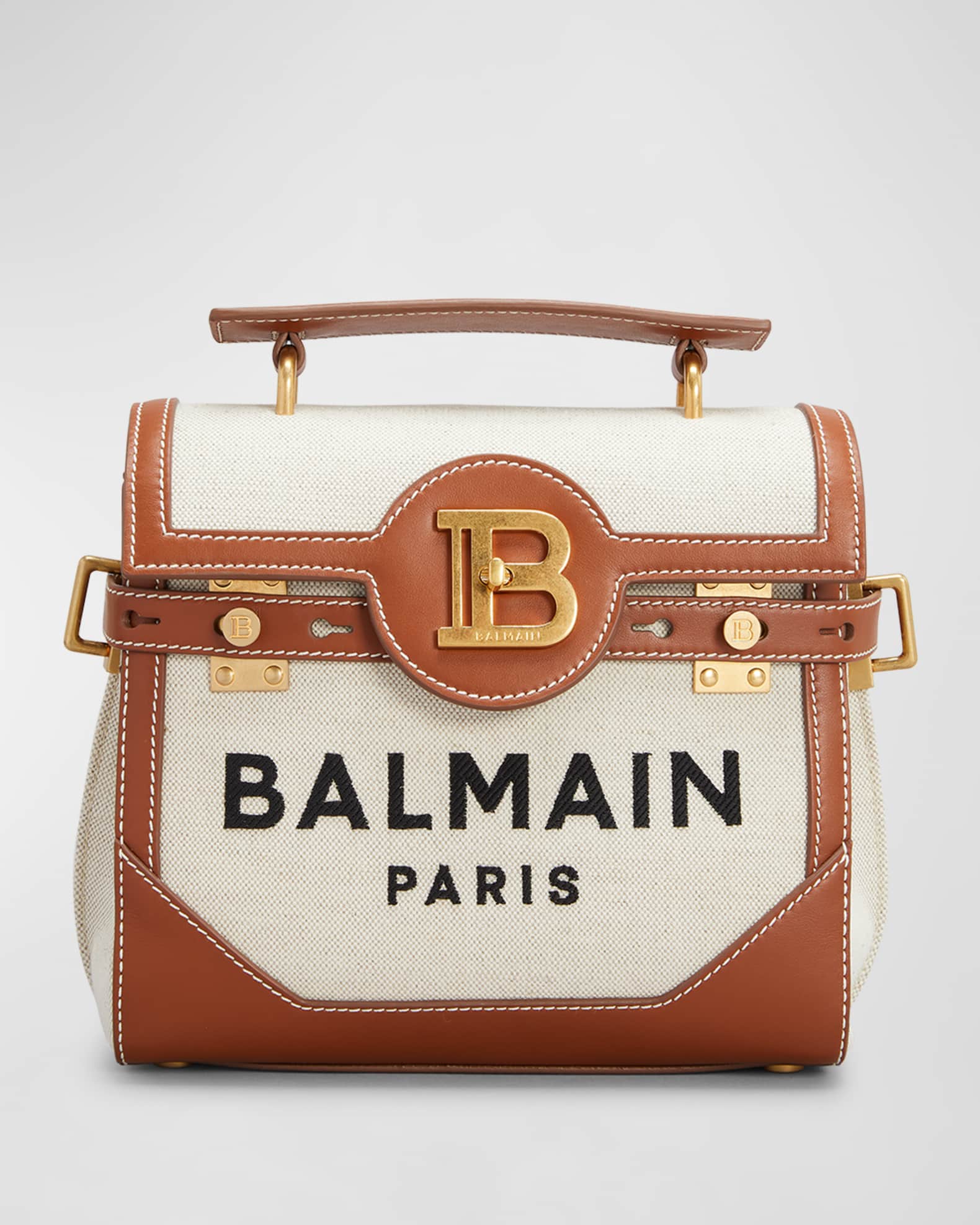 BBuzz 23 Top Handle Bag in Canvas and Leather