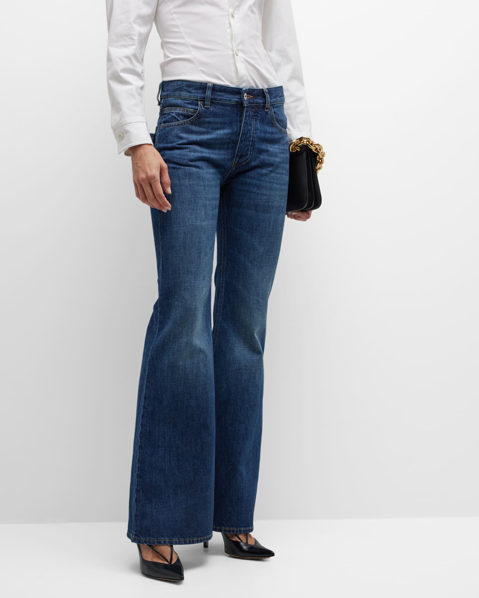 U.S.A. Low rise flare denim pant Women