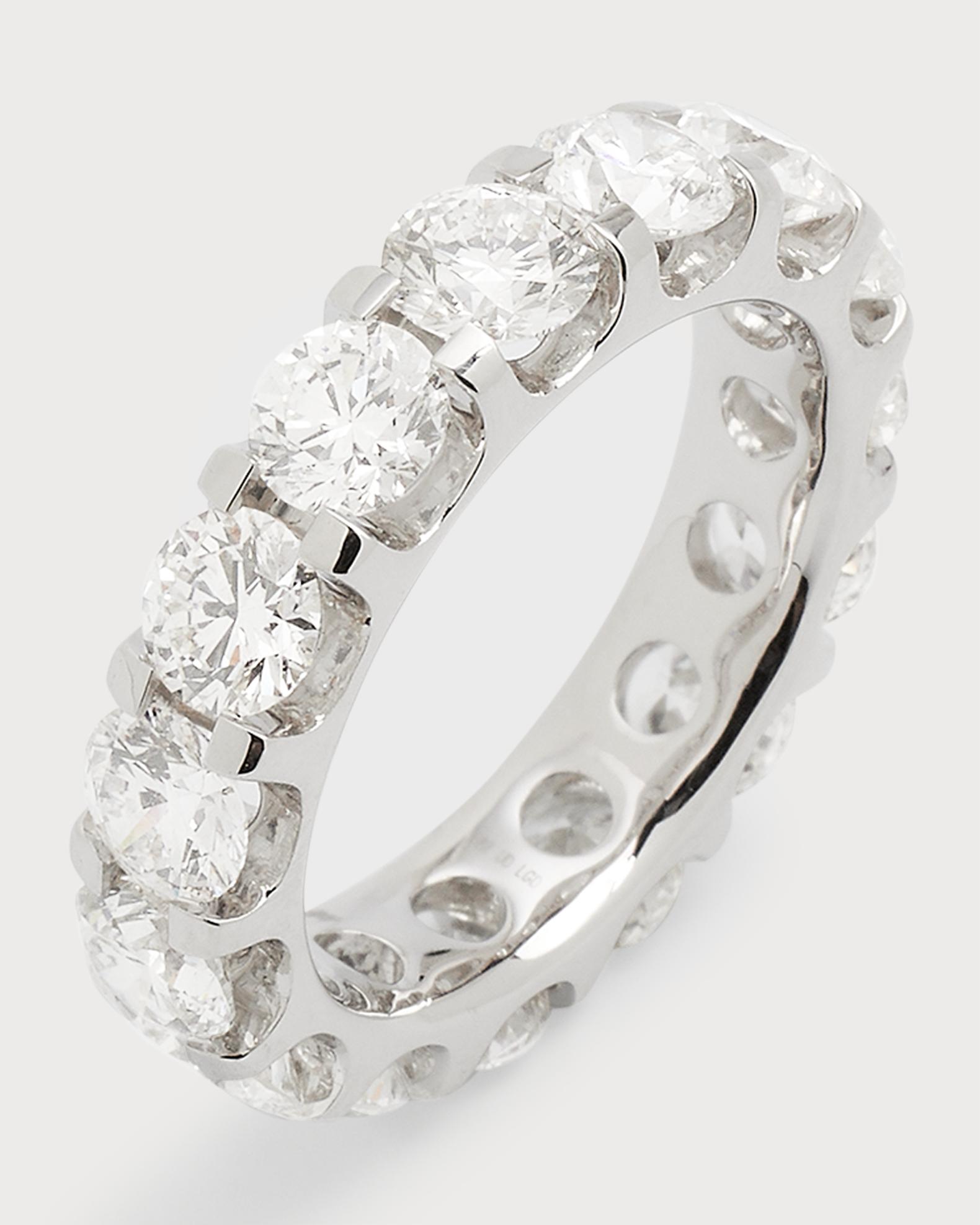 Lab Grown Diamonds Lab Grown Diamond 18K White Gold Eternity Ring, Size ...