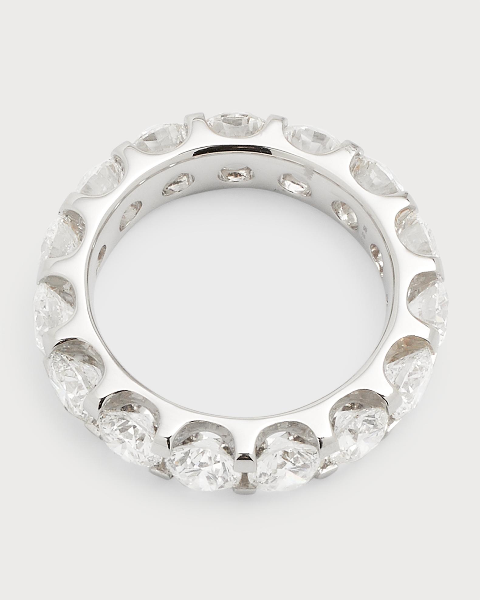 Lab Grown Diamonds Lab Grown Diamond 18K White Gold Eternity Ring, Size ...