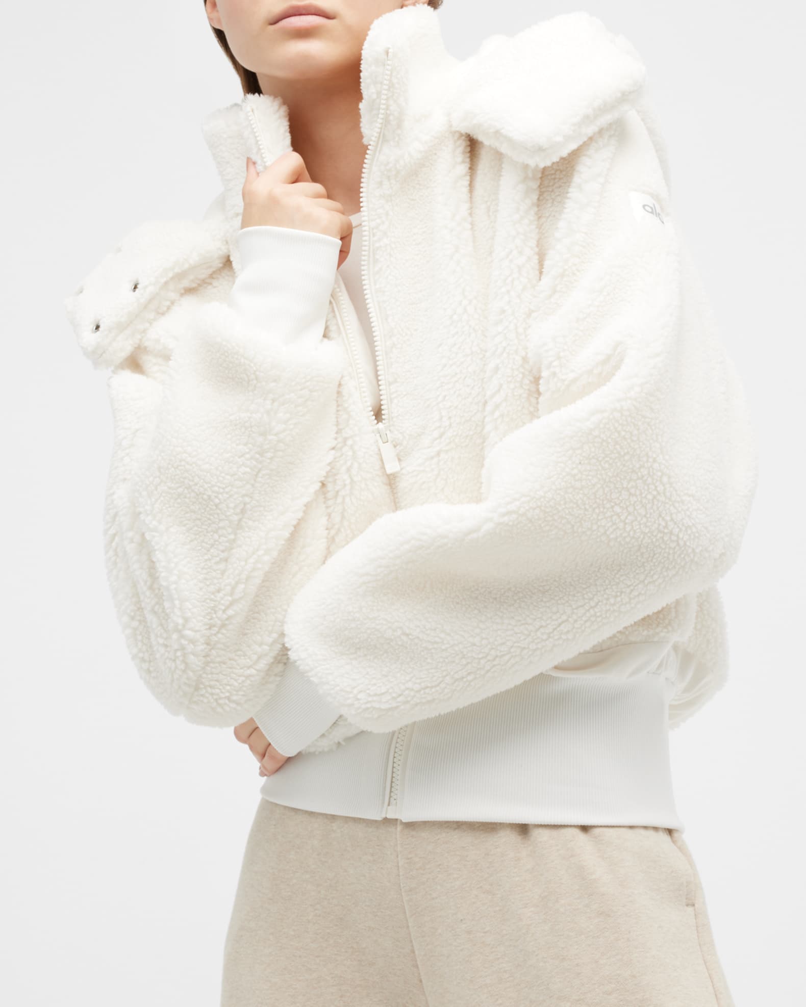 Alo Yoga Foxy Sherpa Jacket Neiman Marcus