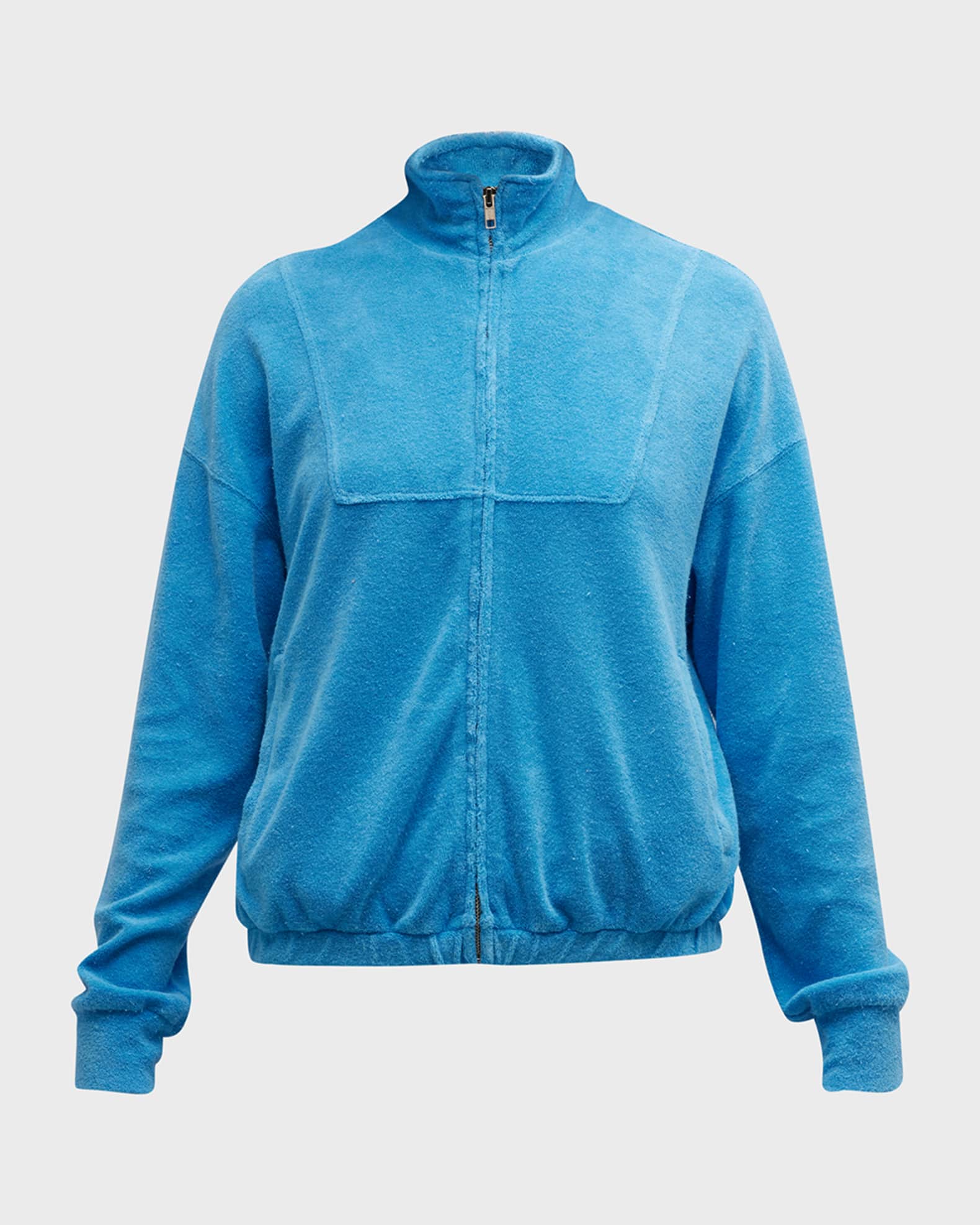 Monrow Terry Cloth Track Jacket Neiman Marcus