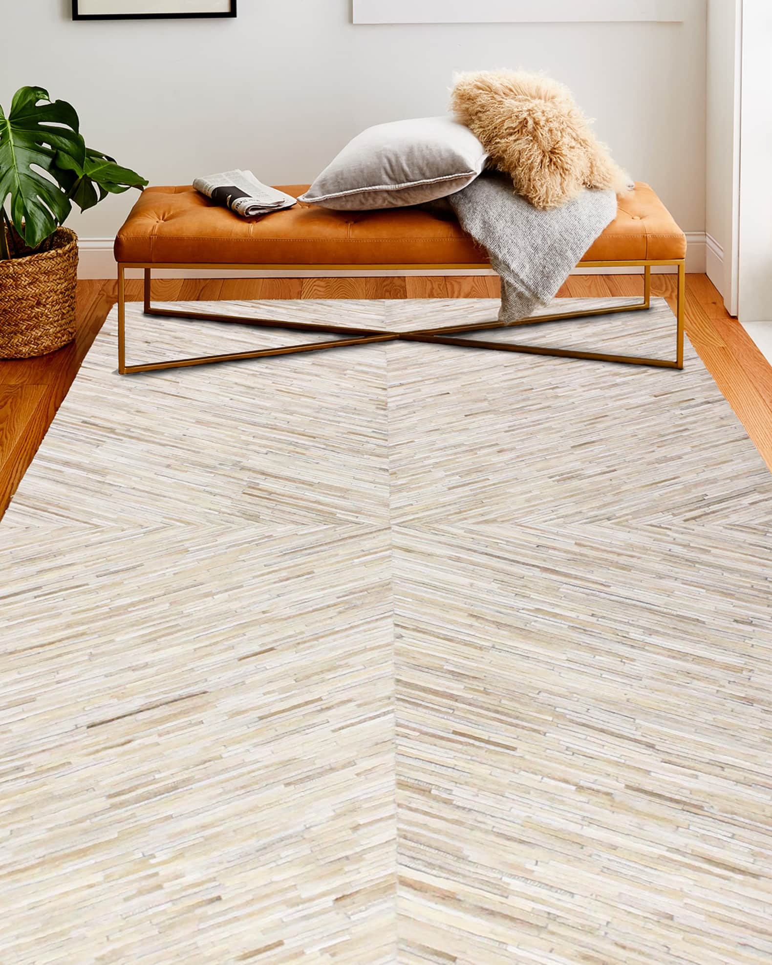 Juliet Hair Hide Rug Neiman Marcus