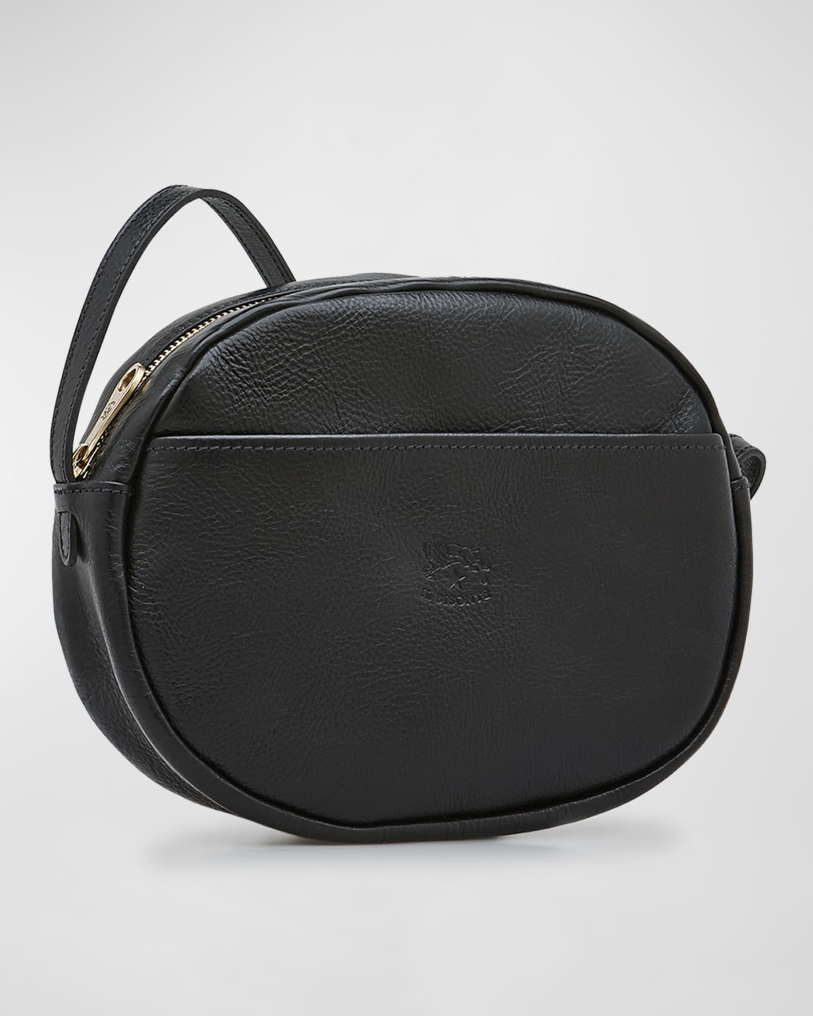 Round crossbody bag leather outlet