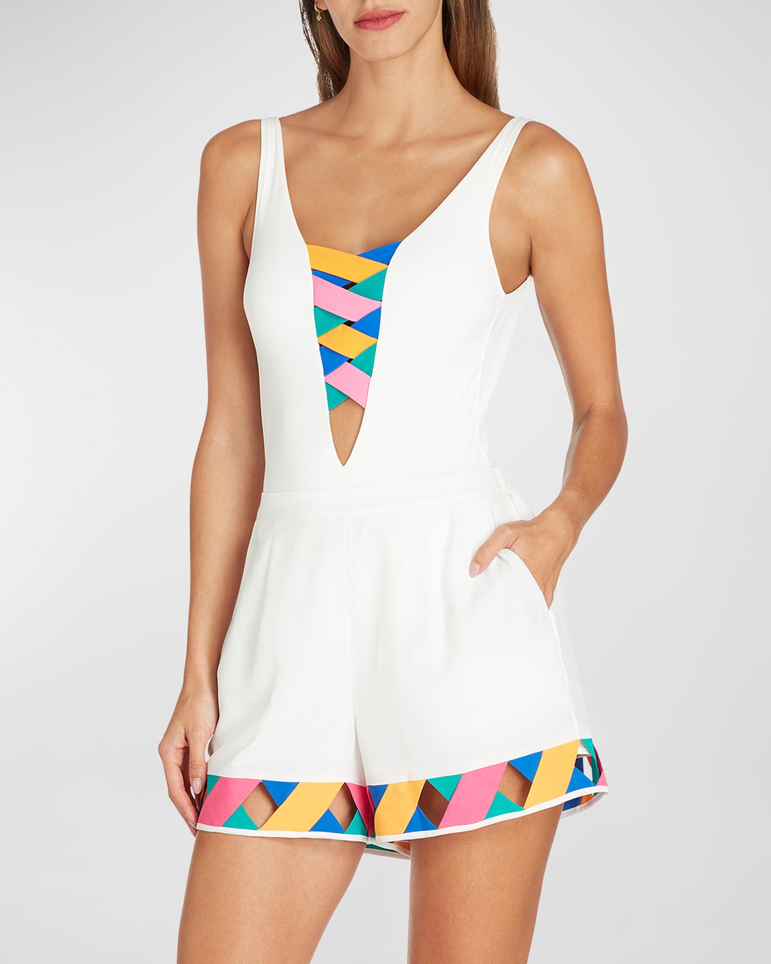 VALIMARE St Martin Bandage One-Piece Swimsuit | Neiman Marcus