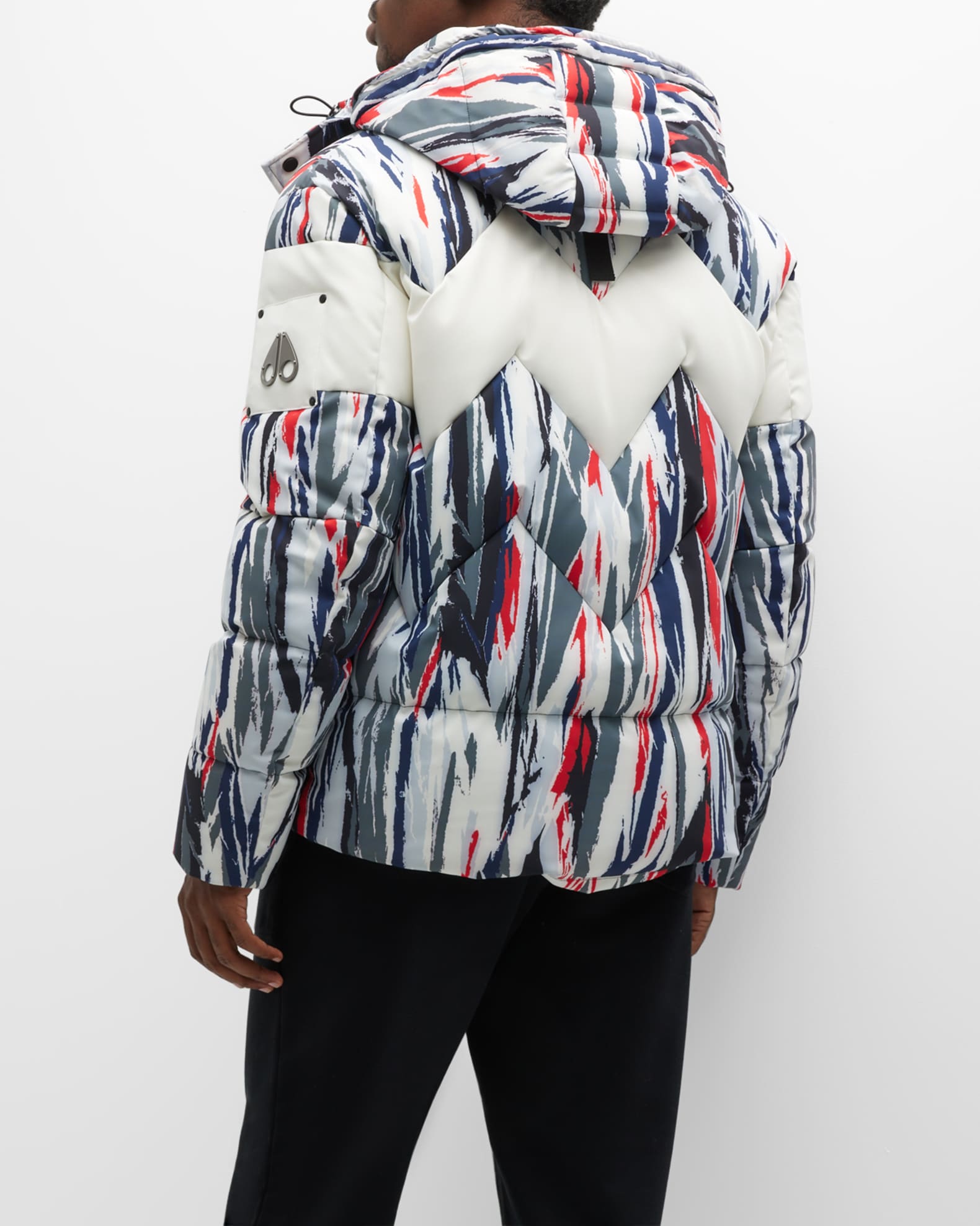 Moose Knuckles Men's Strivers Row Monogram Puffer Jacket | Neiman Marcus