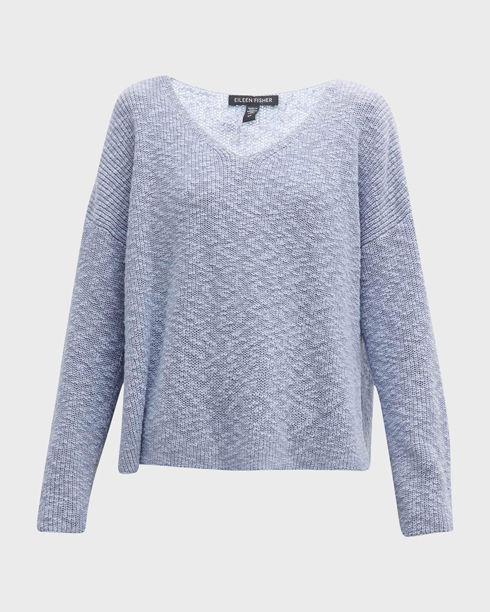Eileen Fisher Oversized Slubby Knit Pullover | Neiman Marcus