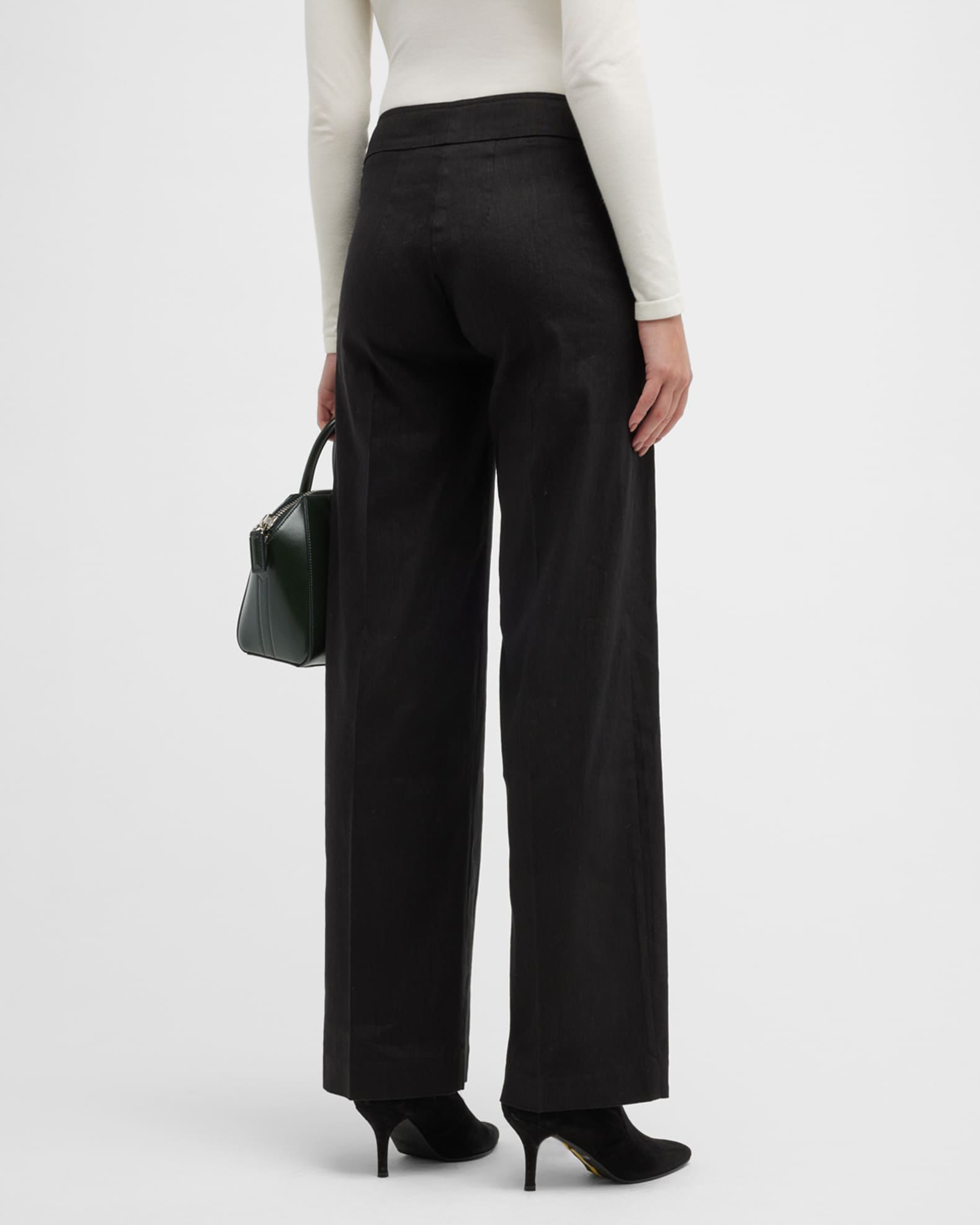 AVENUE MONTAIGNE Size 0 Black Polyamide Blend Flared Casual Pants main image 0