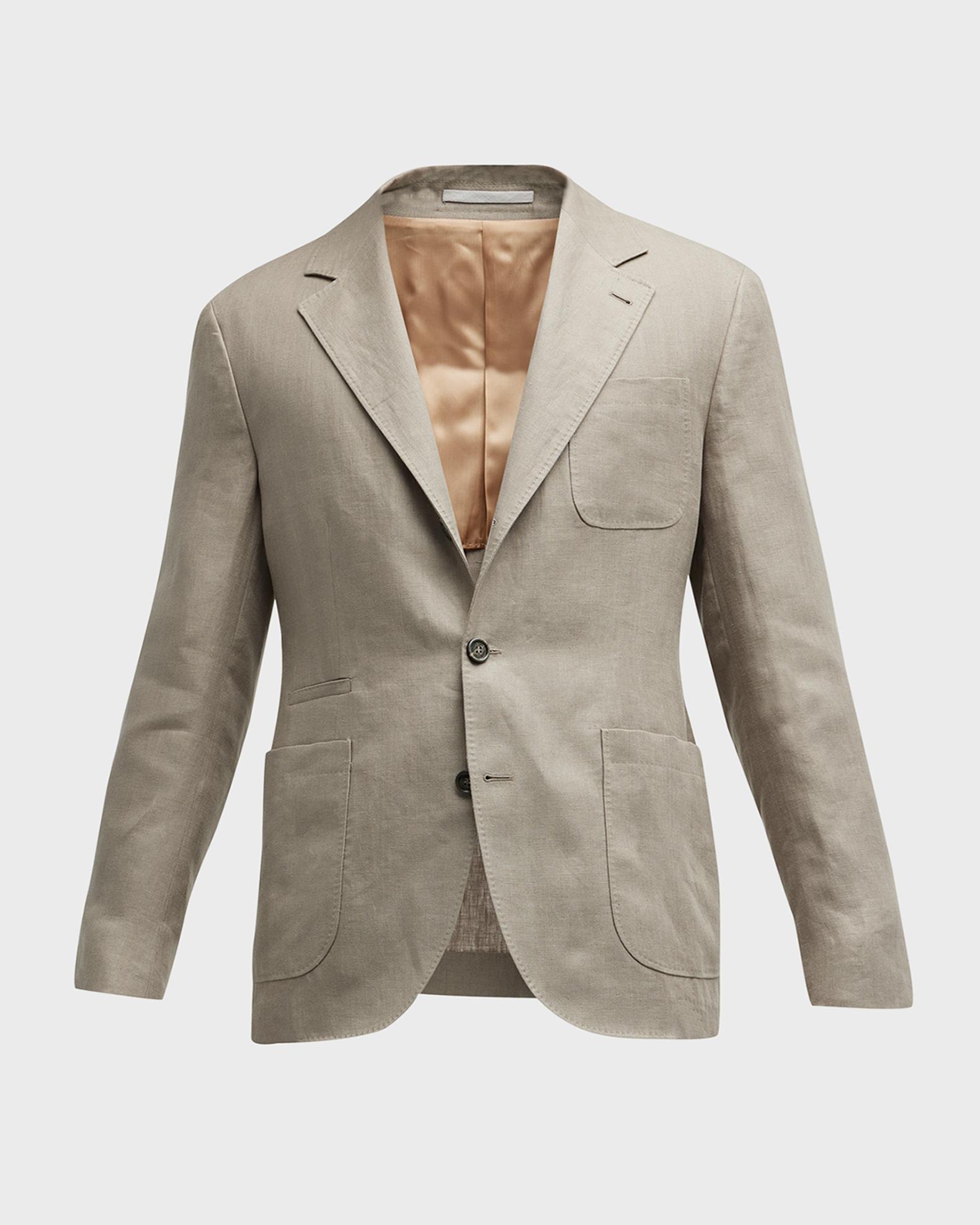 Veste De Sport Brunello Cucinelli En Cachemire Soie Laine - Motif Chevron - Taille 48/38 Neuve Avec étiquette