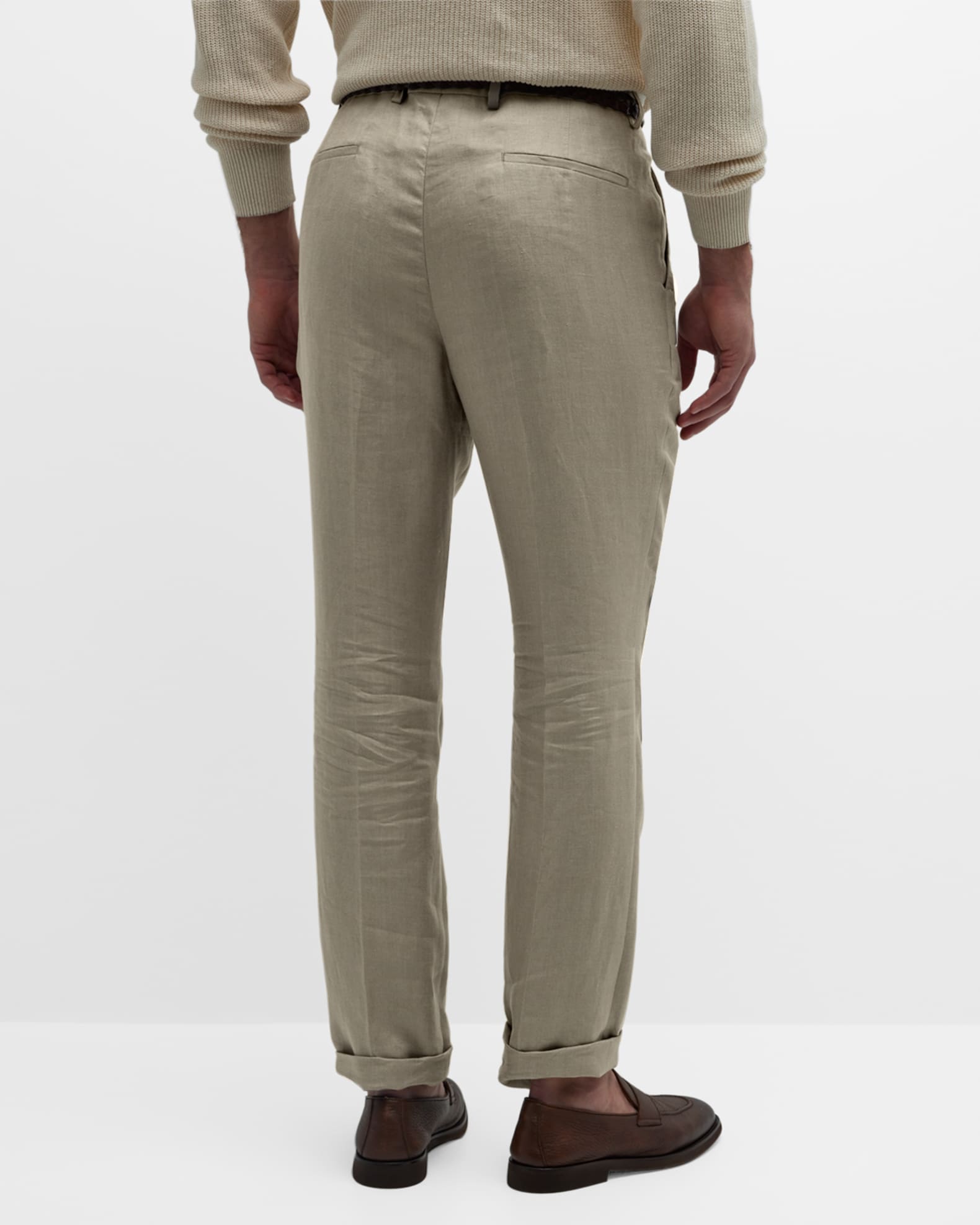 【送料&関税込】Brunello Cucinelli Linen Pants Linen straight pants in beige - Brunello Cucinelli | Mytheresa
