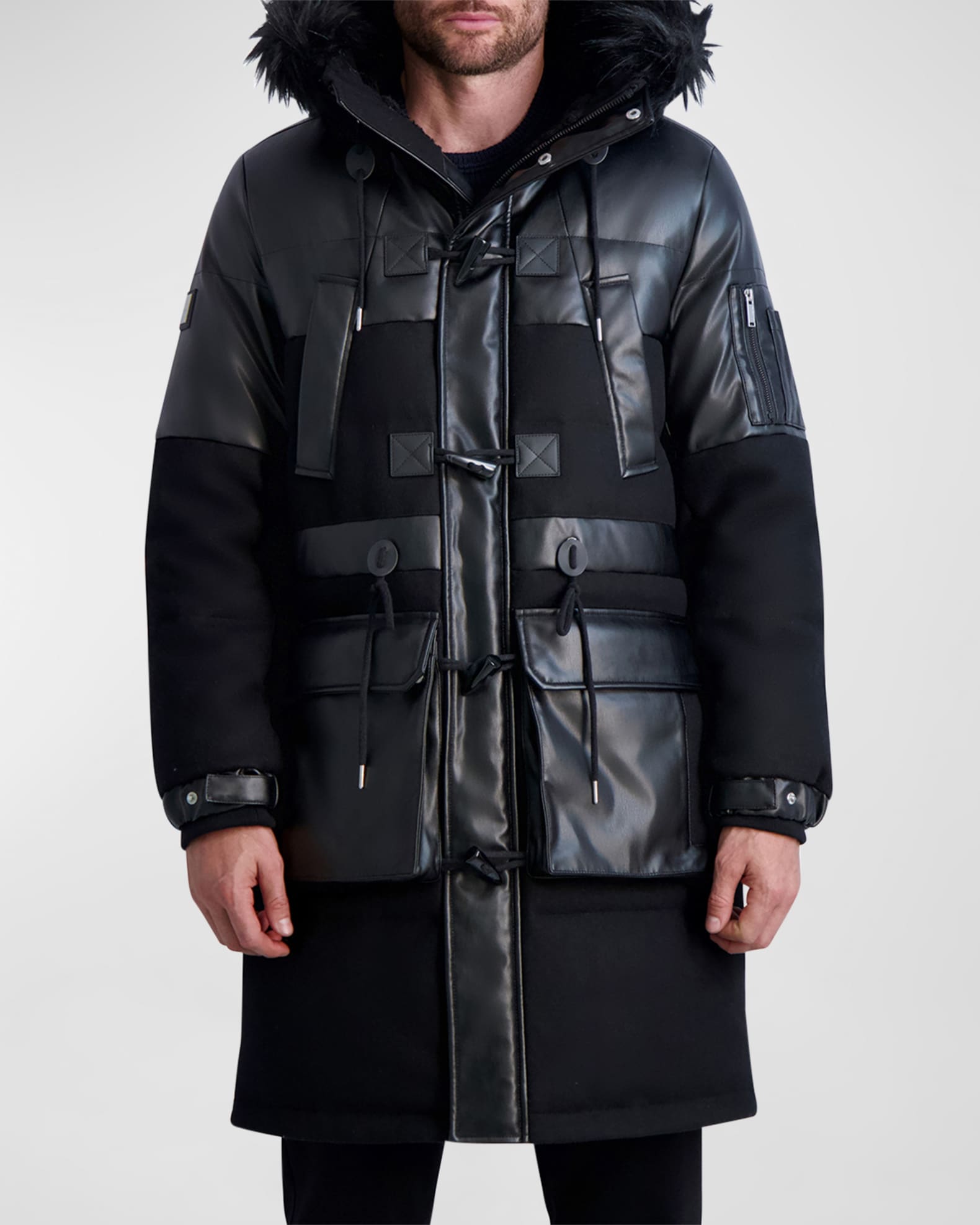 Vintage London Fog Wool Blend Hooded Jacket - L