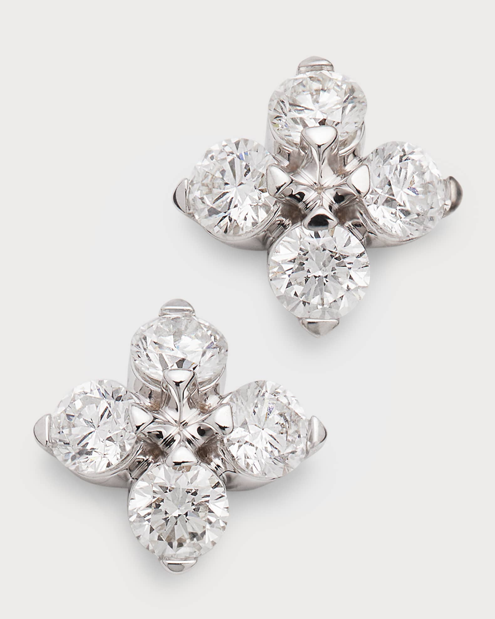 Roberto Coin 18K White Gold Love In Verona Diamond Stud Earrings ...