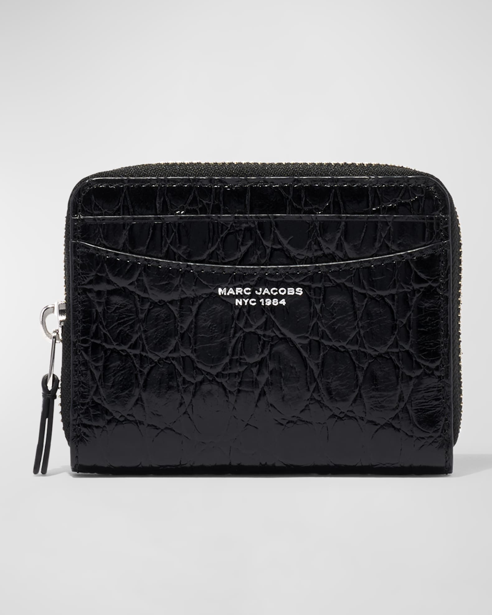 Marc Jacobs The Slim 84 CrocEmbossed Zip Around Wallet Neiman Marcus