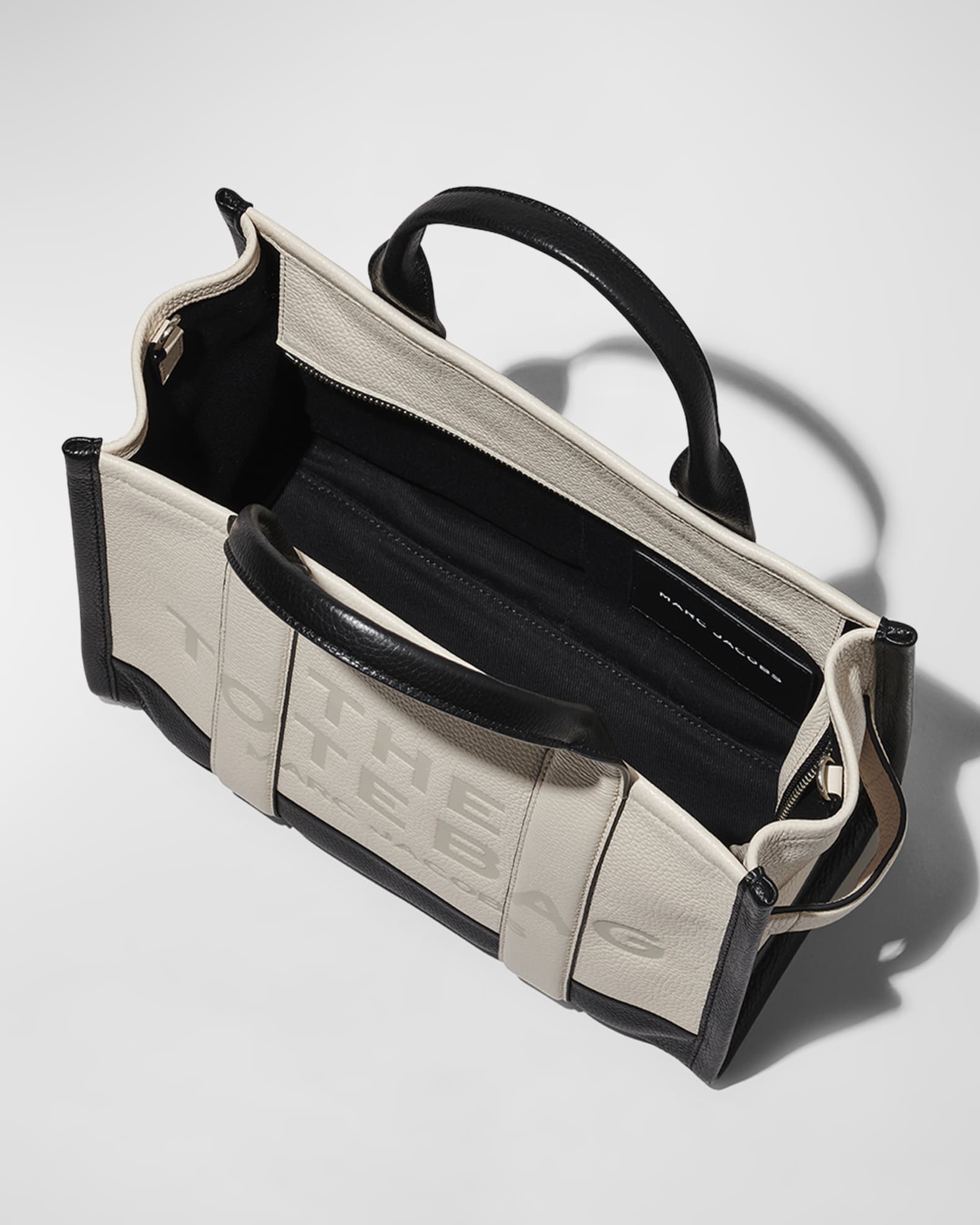 The Colorblock Medium Leather Tote Bag