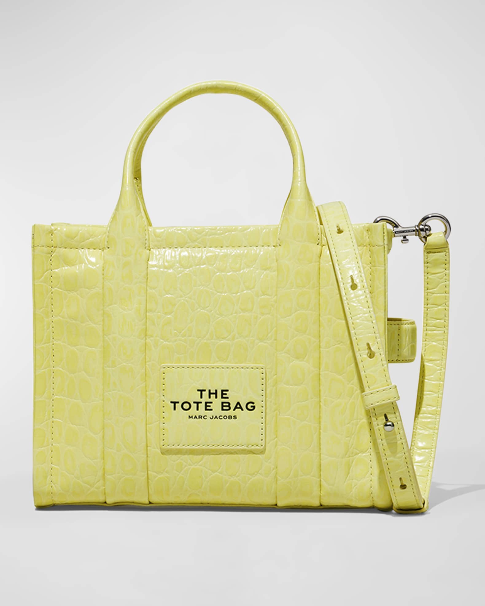 band Berigelse fup Marc Jacobs The Croc-Embossed Small Tote Bag | Neiman Marcus