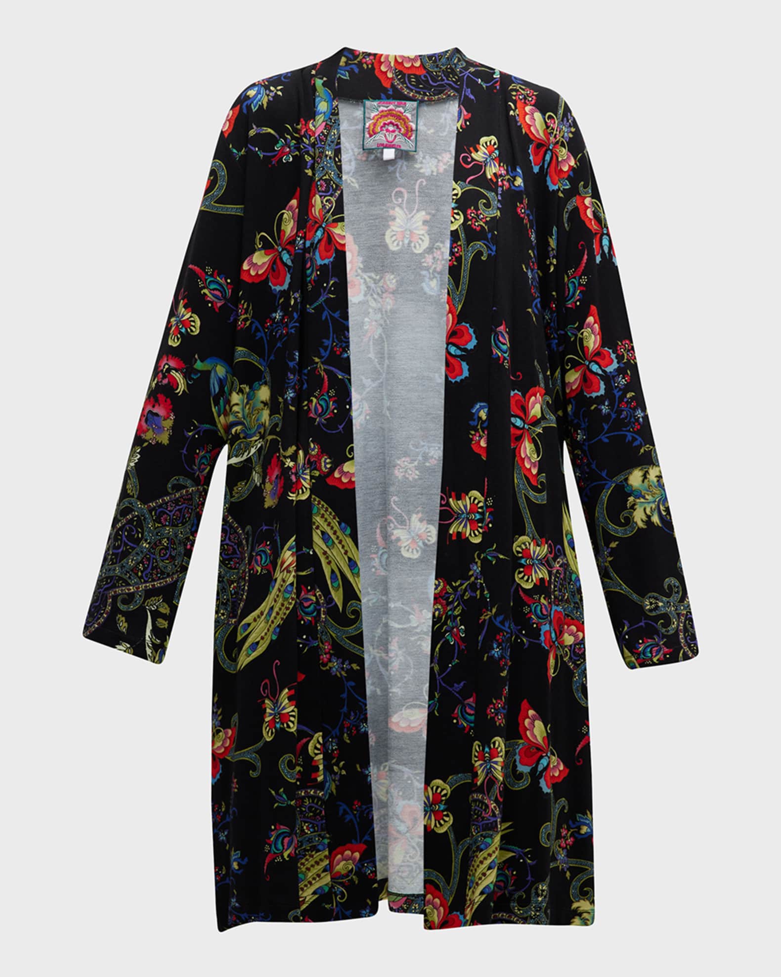 Johnny Was Pottery Printed BambooBlend Duster Neiman Marcus