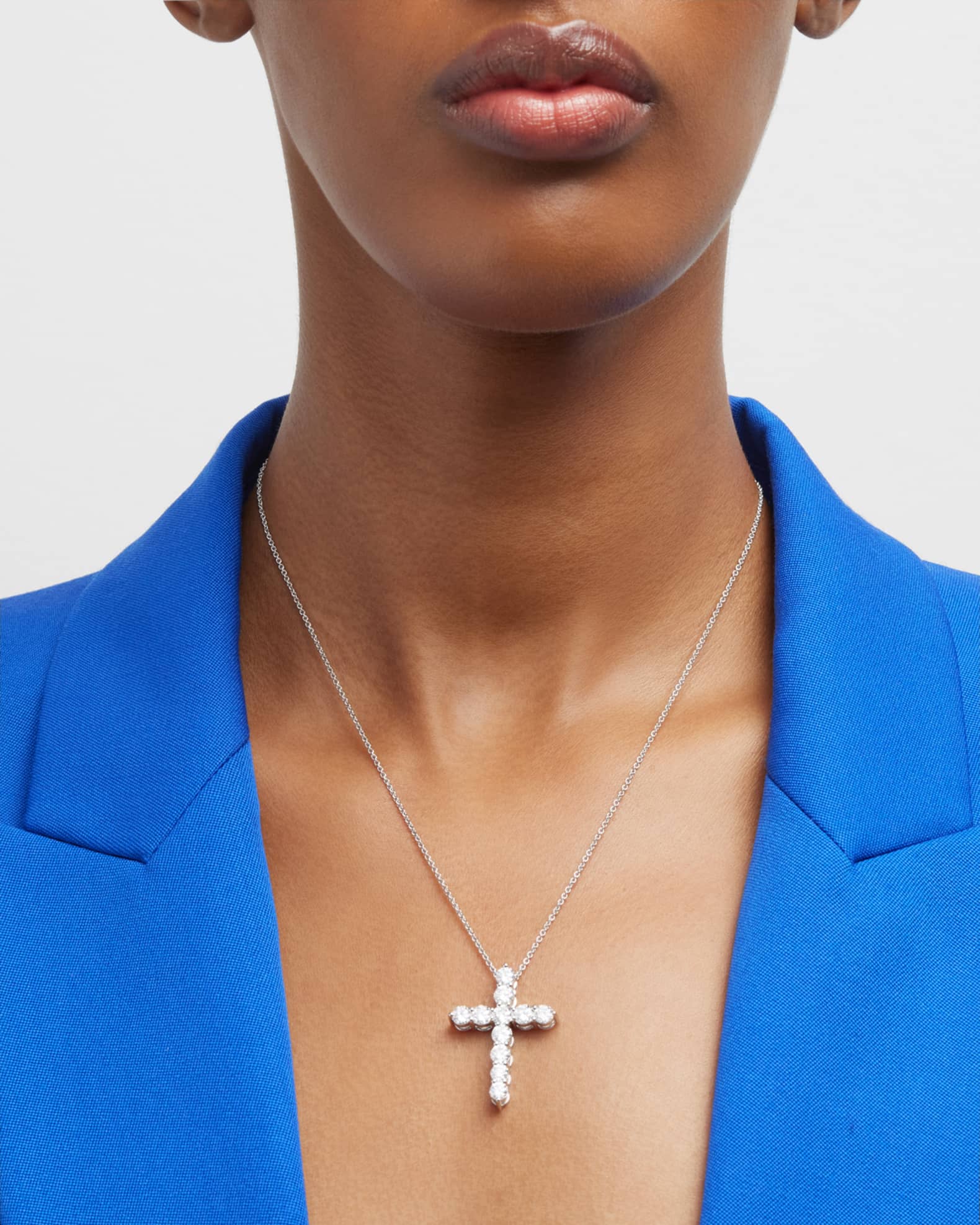 Lab created diamond cross pendant online
