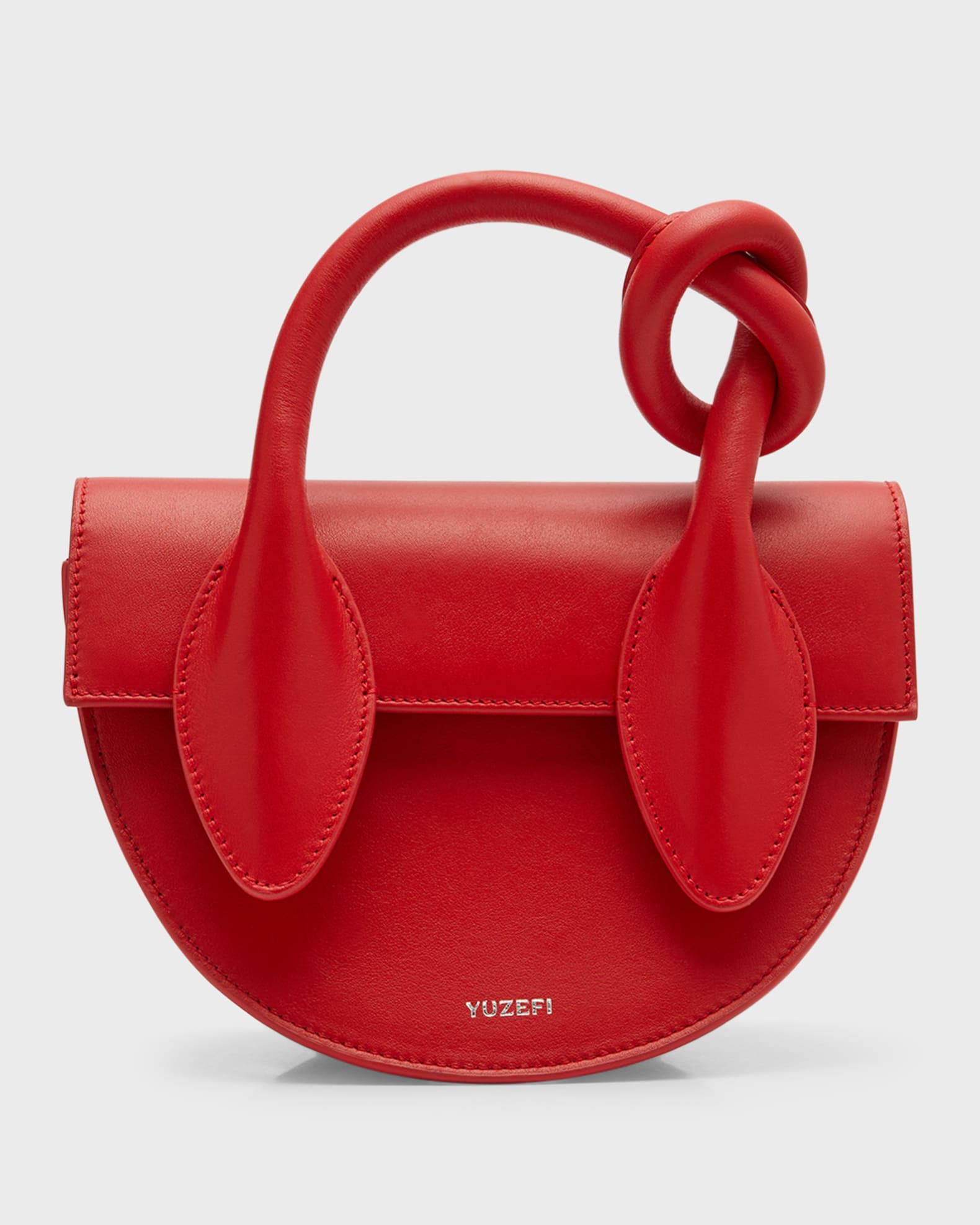 Yuzefi Pretzel Leather TopHandle Bag Neiman Marcus