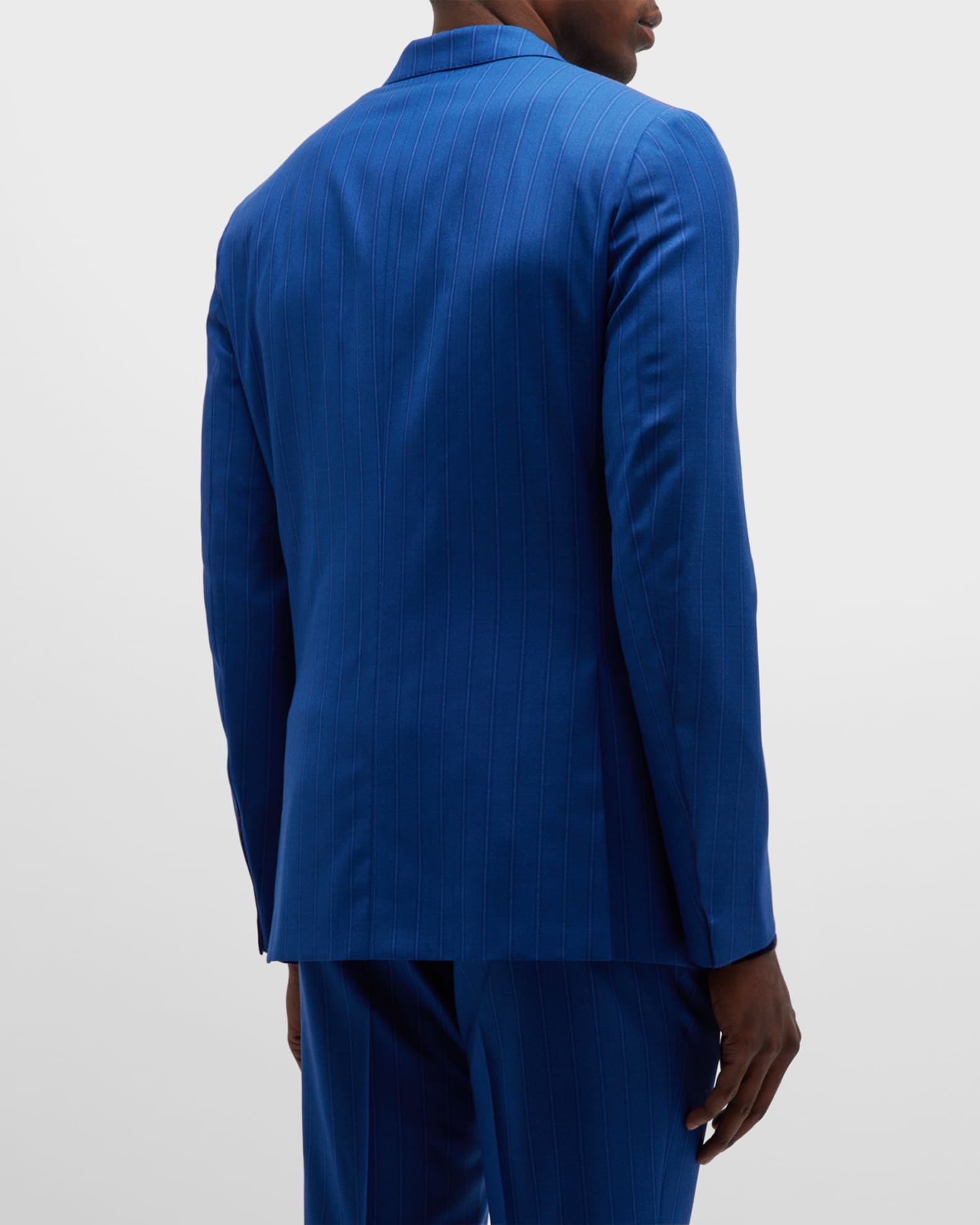 Isaia Men's Striped Wool Suit | Neiman Marcus