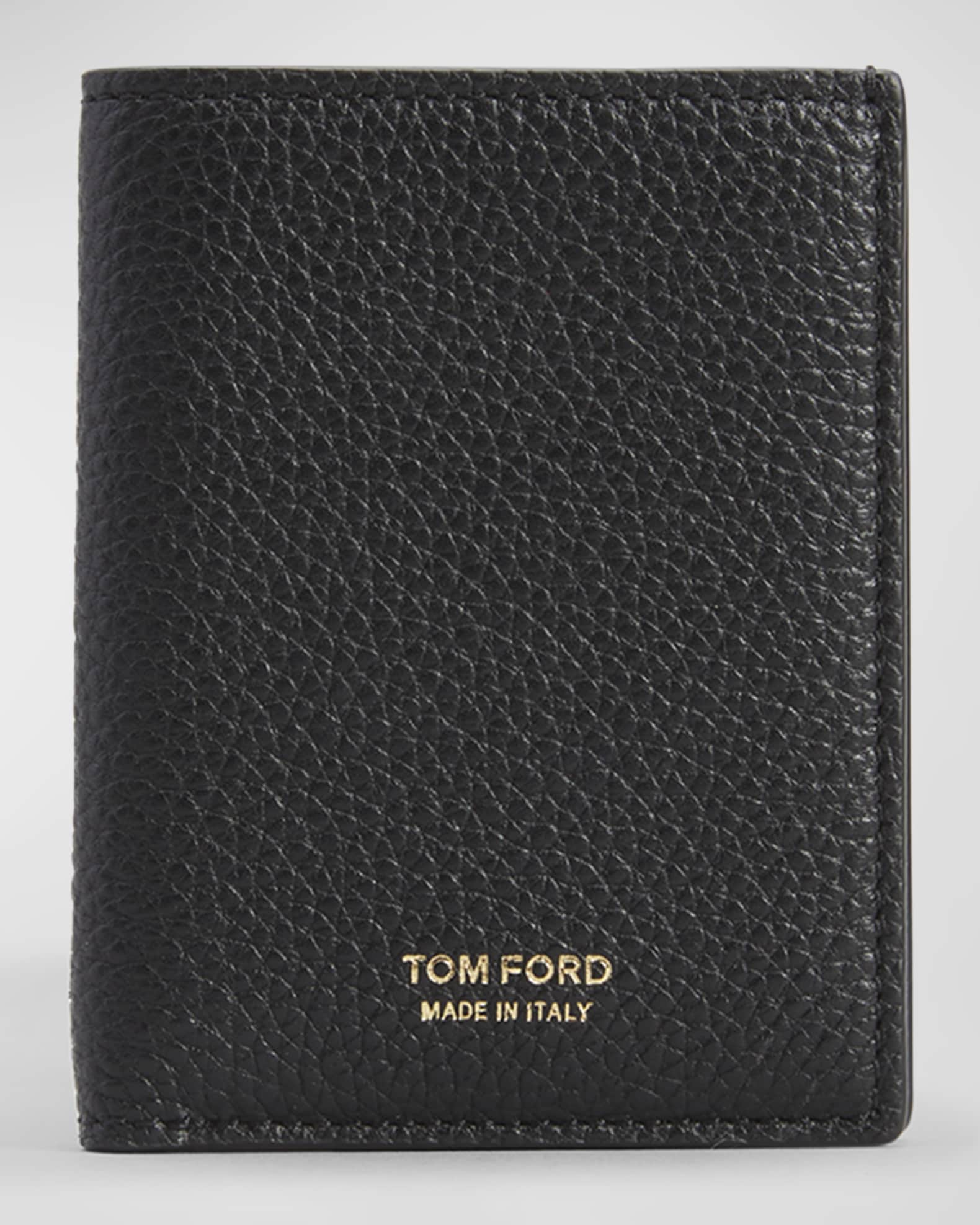 TOM FORD Men's Leather T-Line Bifold Card Holder | Neiman Marcus
