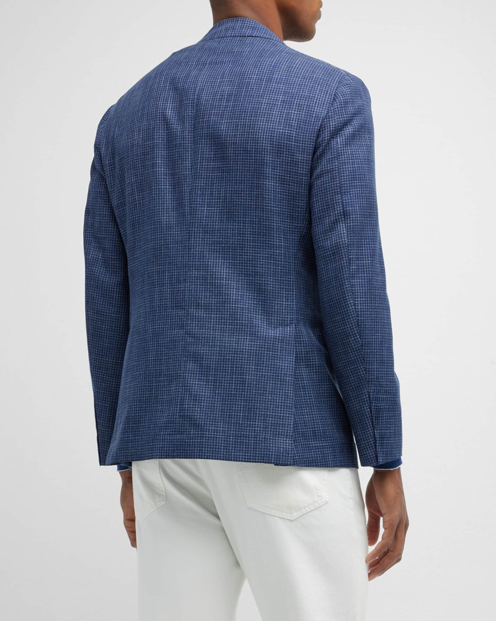 Houndstooth Sport Coat in Gray Black and White Mens Blazer - Patterned Texture - 1920s Vintage Jacket main image 0