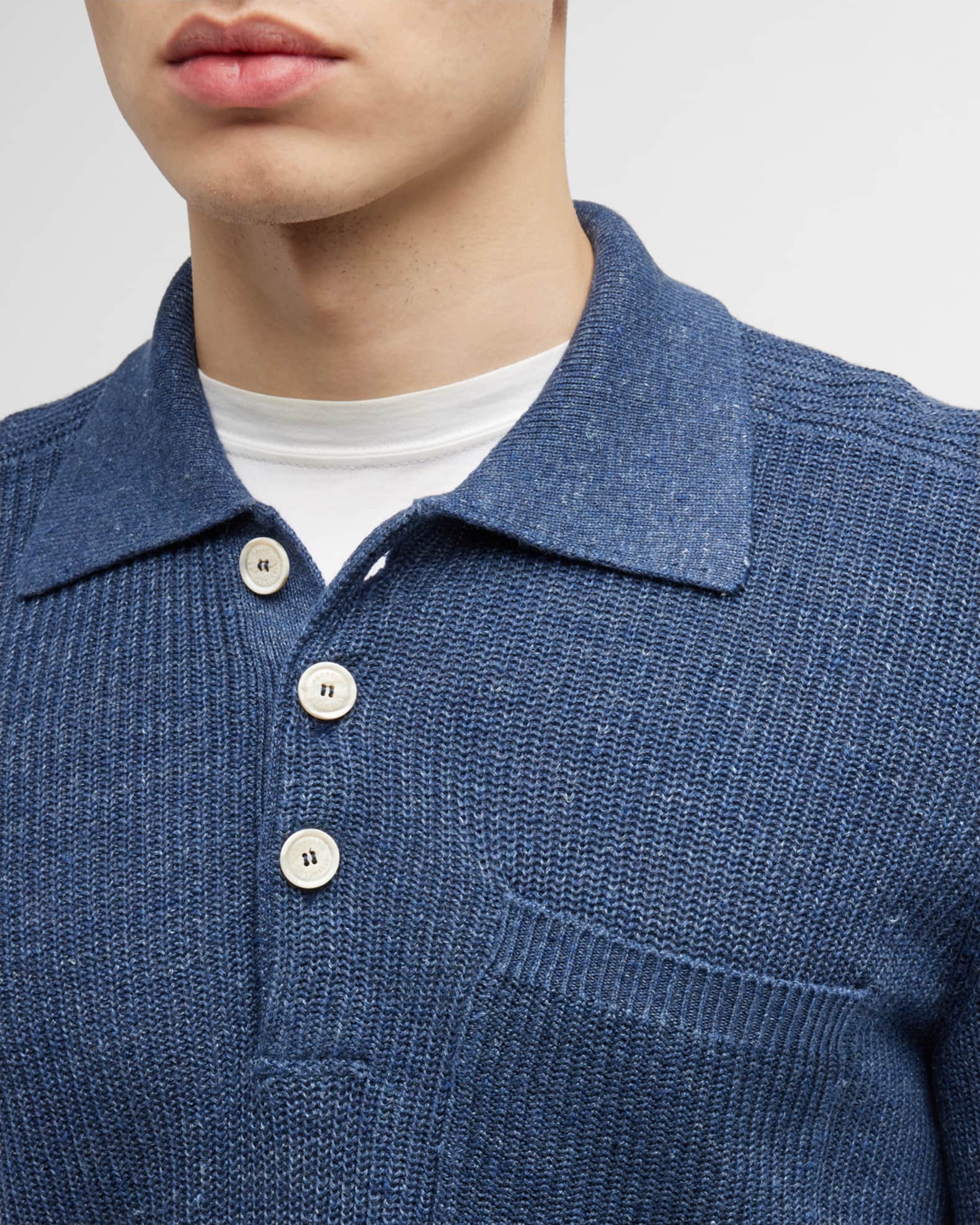 Sándalo | Ribbed polo sweater