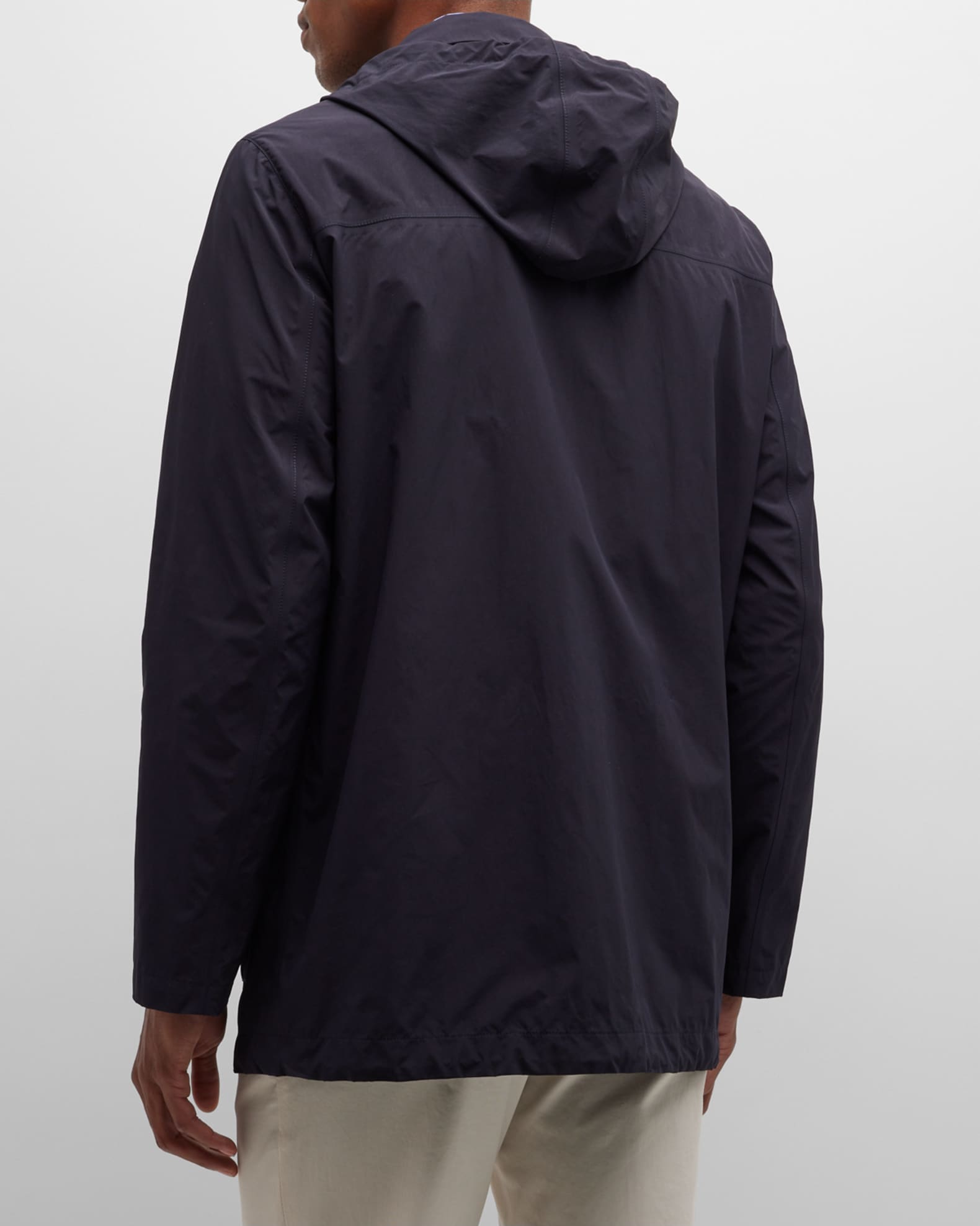 Brunello Cucinelli Men's WaterResistant Hooded Jacket Neiman Marcus
