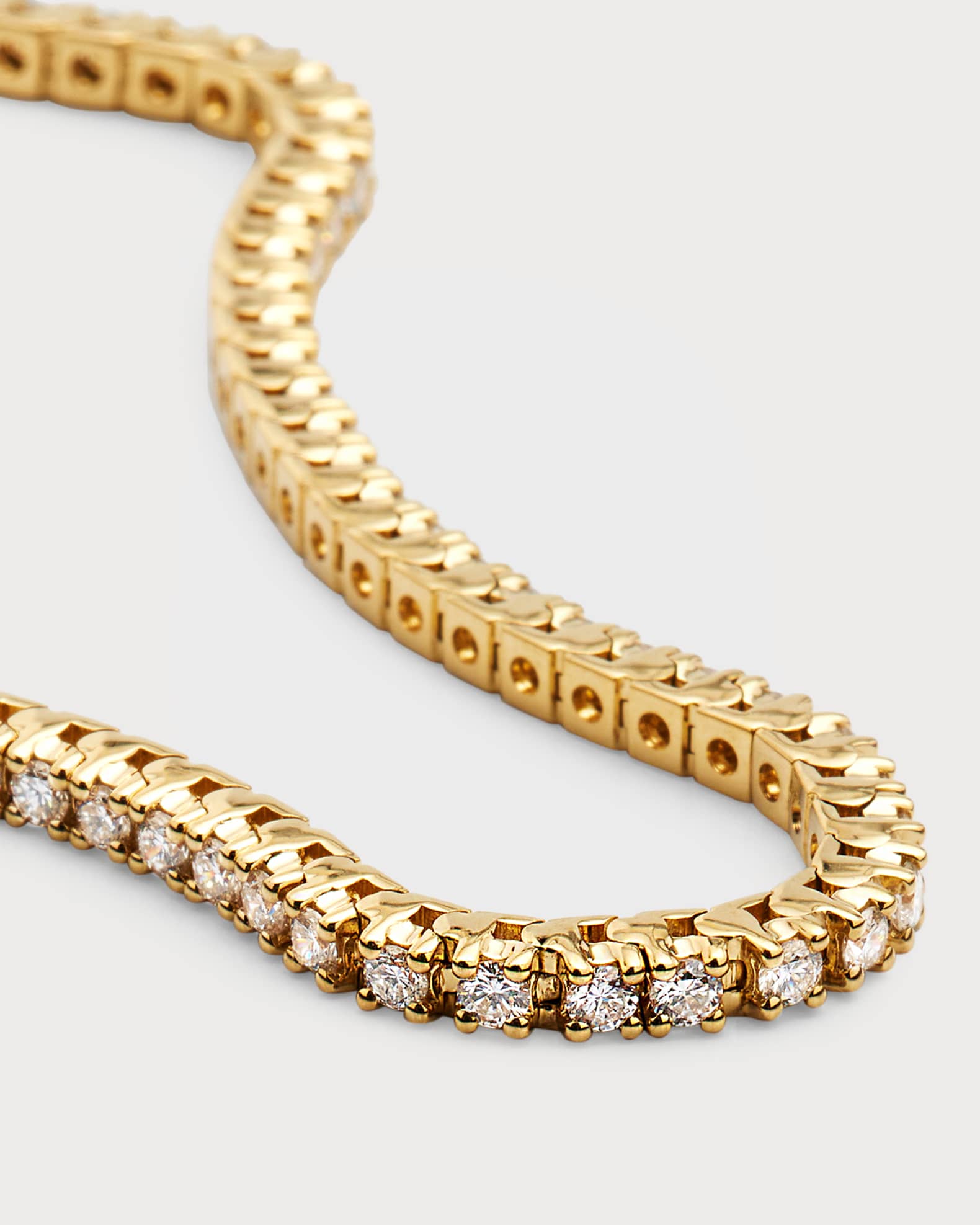 Neiman Marcus Lab Grown Diamonds 18k Yellow Gold Diamond Tennis