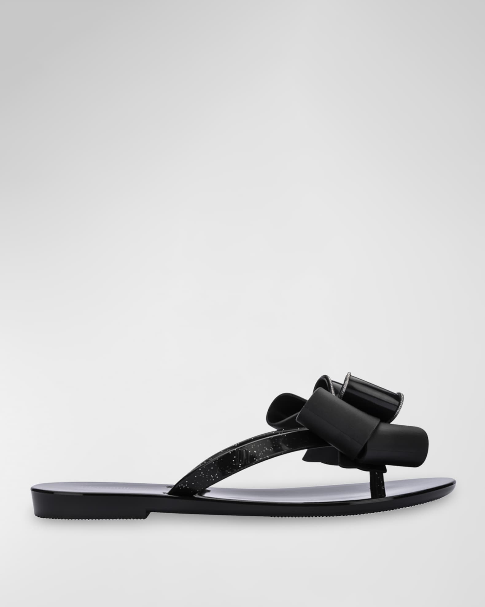 Glitter bow shop flip flops
