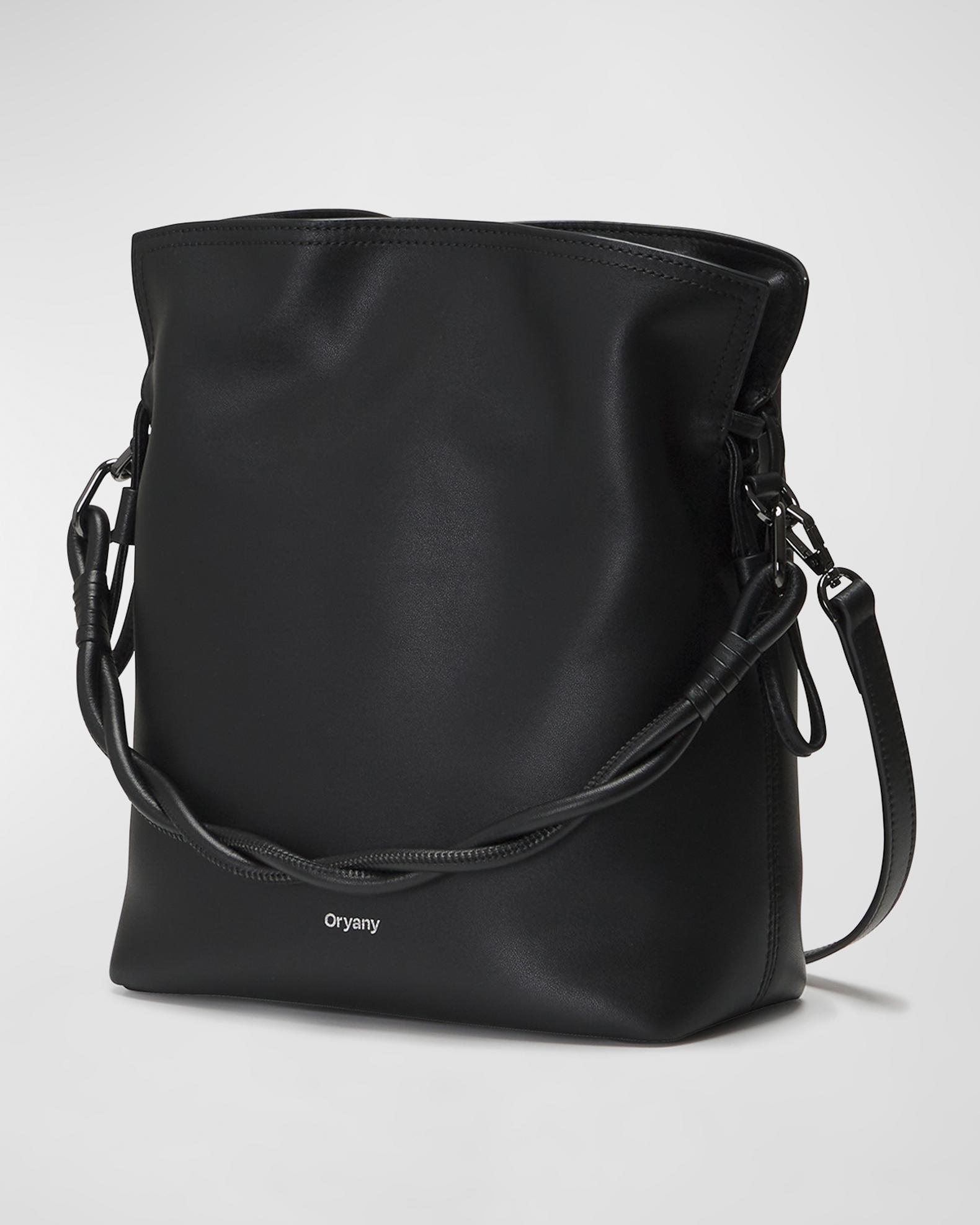 Oryany Madeleine Leather Top-Handle Bucket Bag | Neiman Marcus