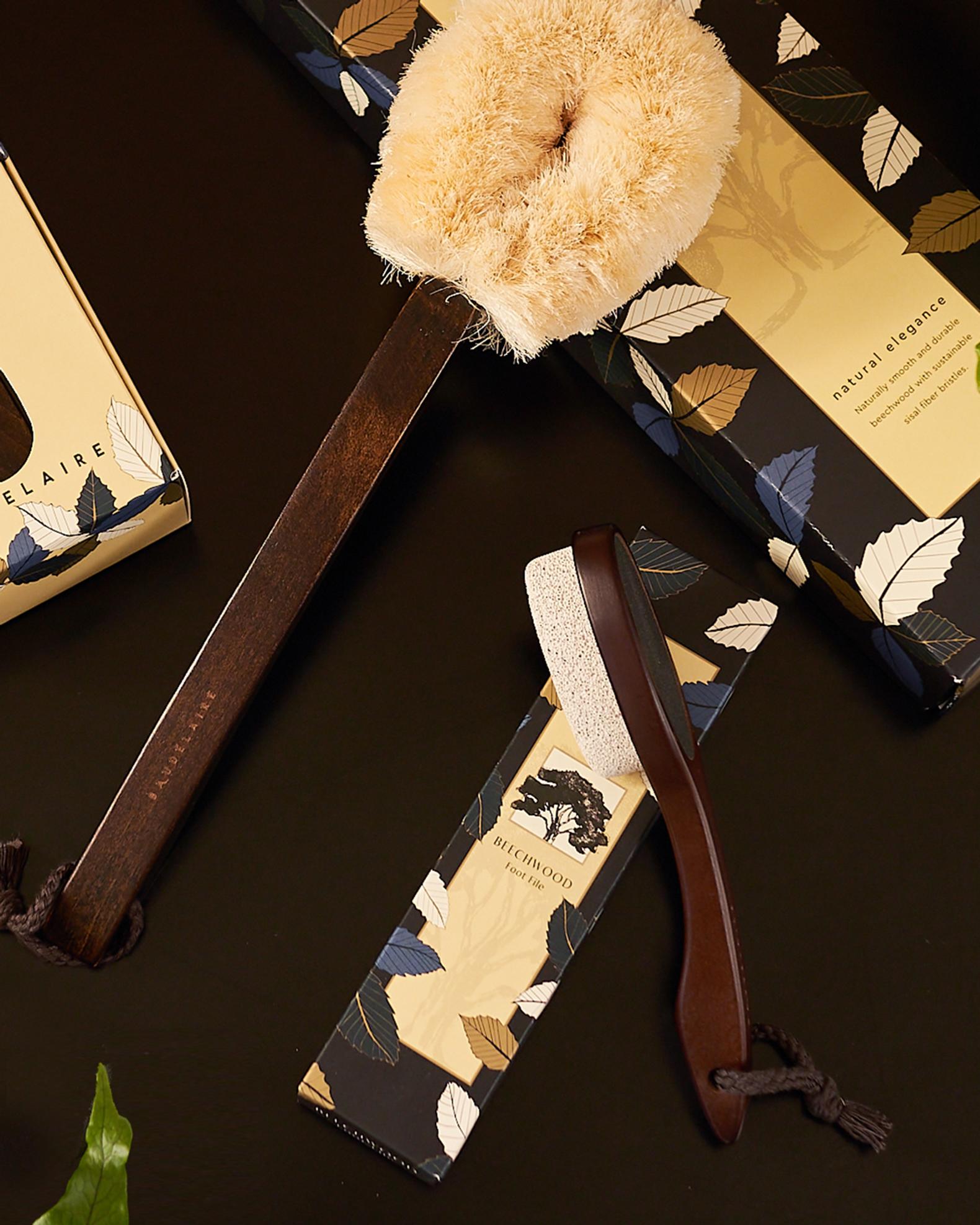 Image showcasing Baudelaire Beechwood Sisal Dry Brush | Neiman Marcus