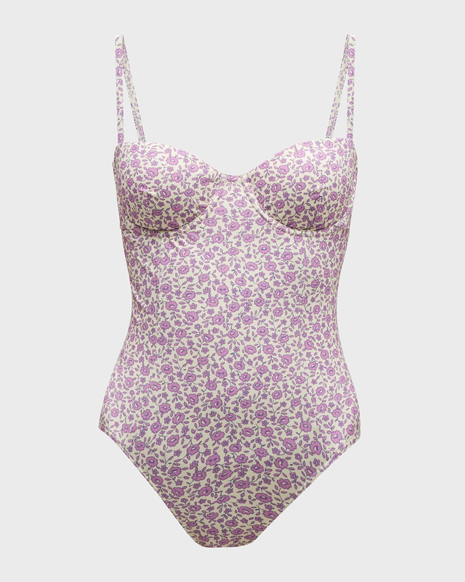 Tory Burch Women's Nylon One Piece Swimsuit White