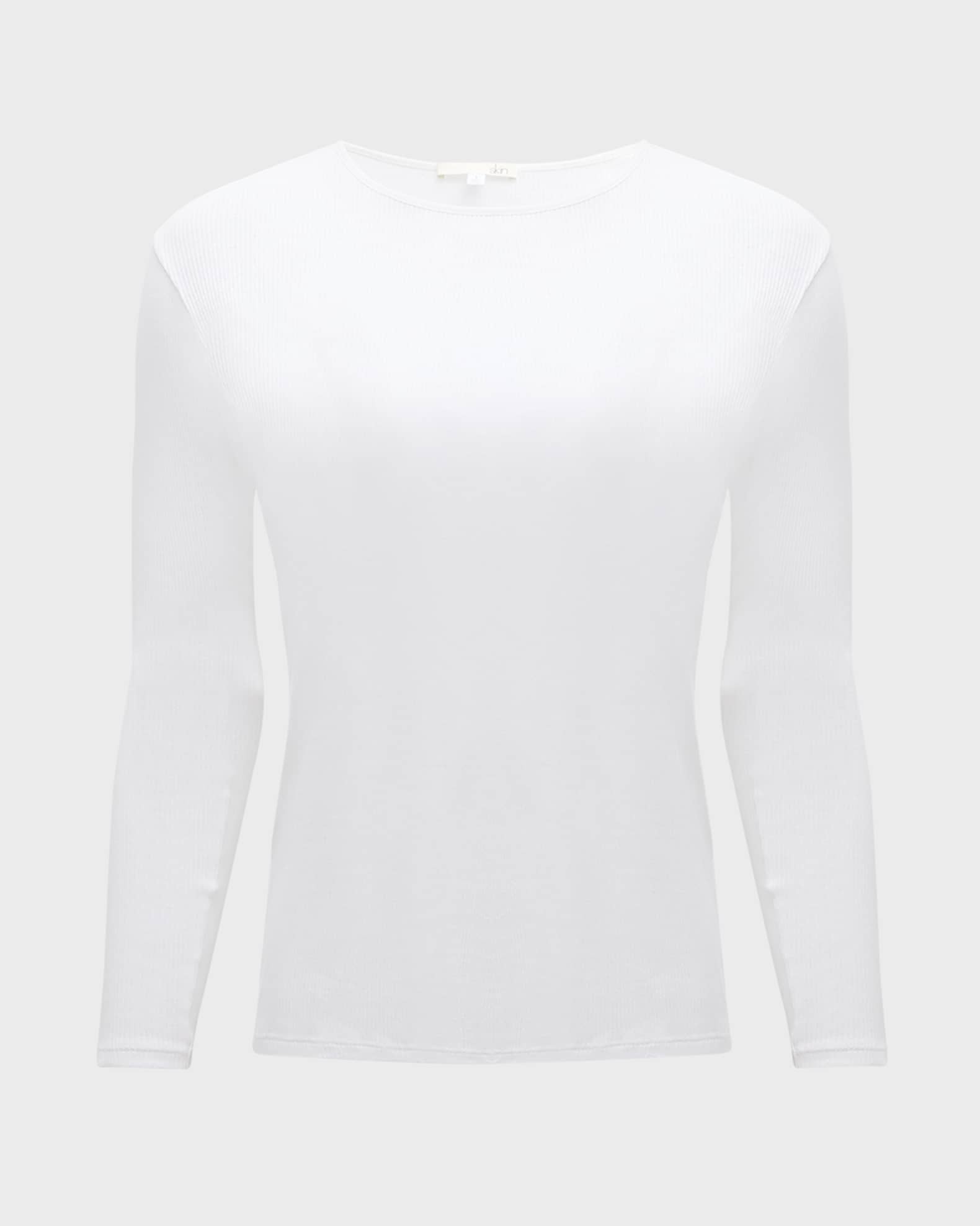 Ribbed Long-Sleeve Pima Cotton Pajama Set 0