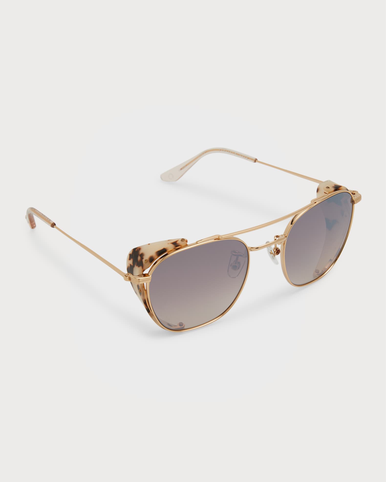 KREWE Men's Earhart Blinker Aviator Sunglasses Neiman Marcus