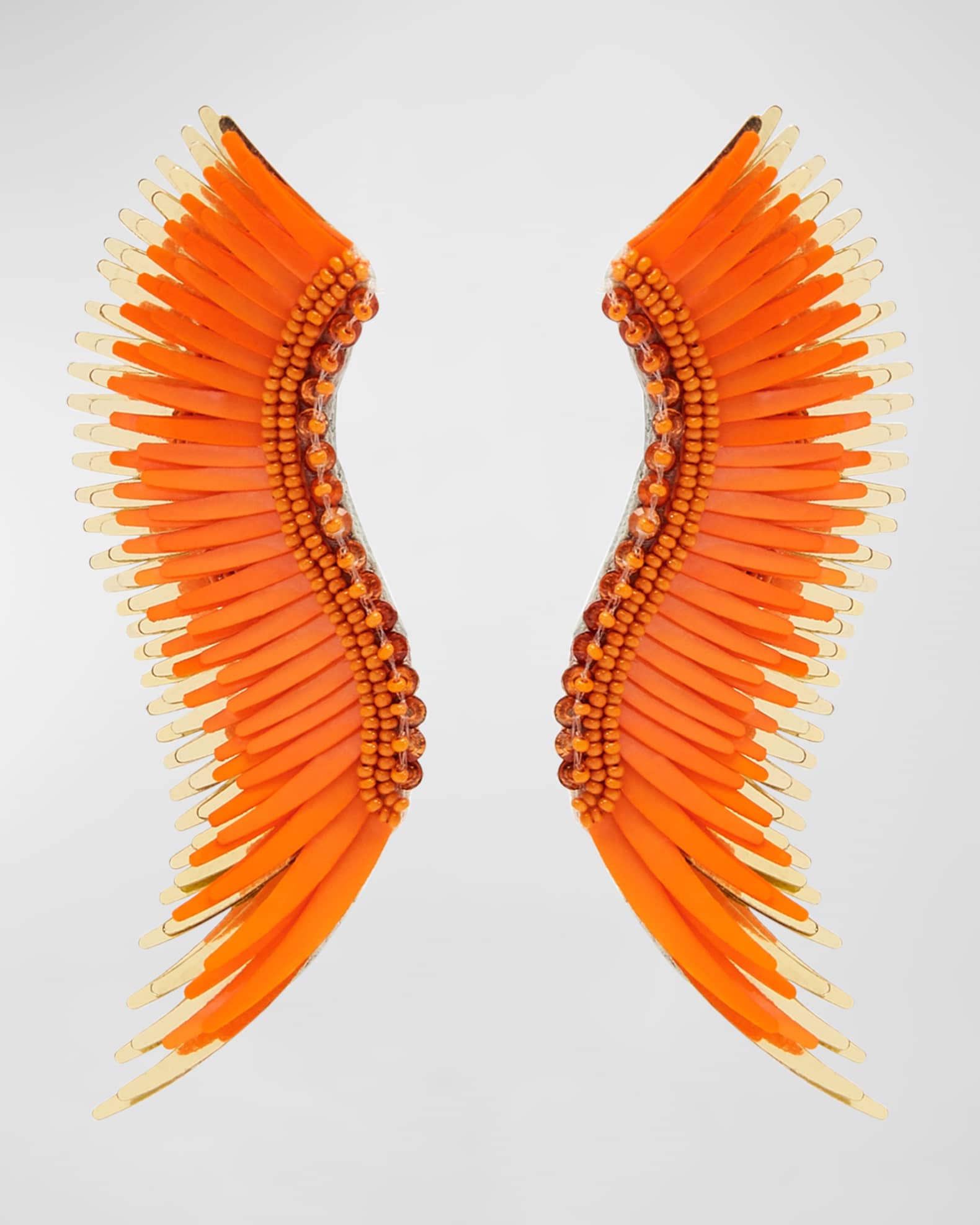Madeline Gameday Earrings, Orange/Gold 0