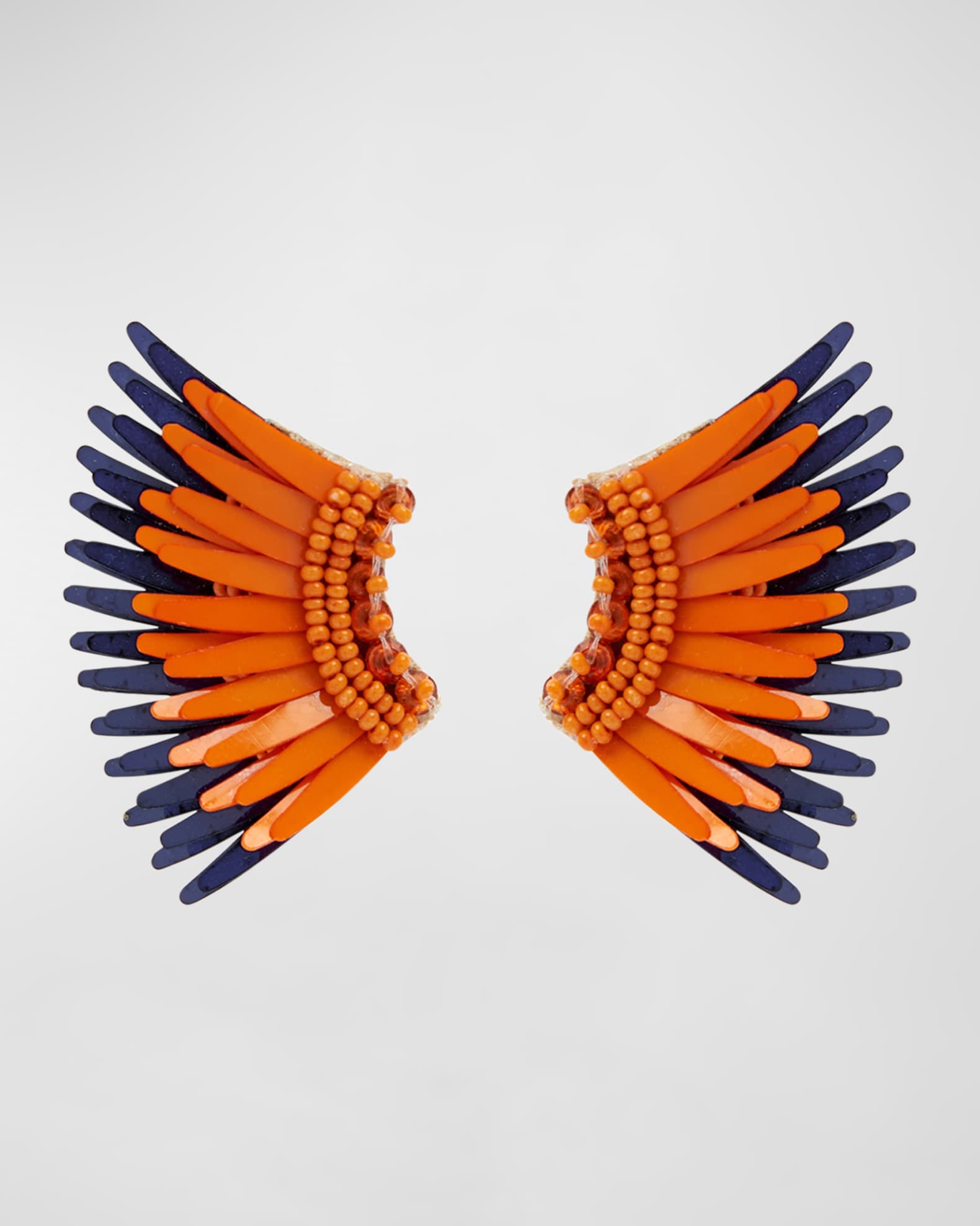 Mini Madeline Gameday Earrings, Orange/Navy 0