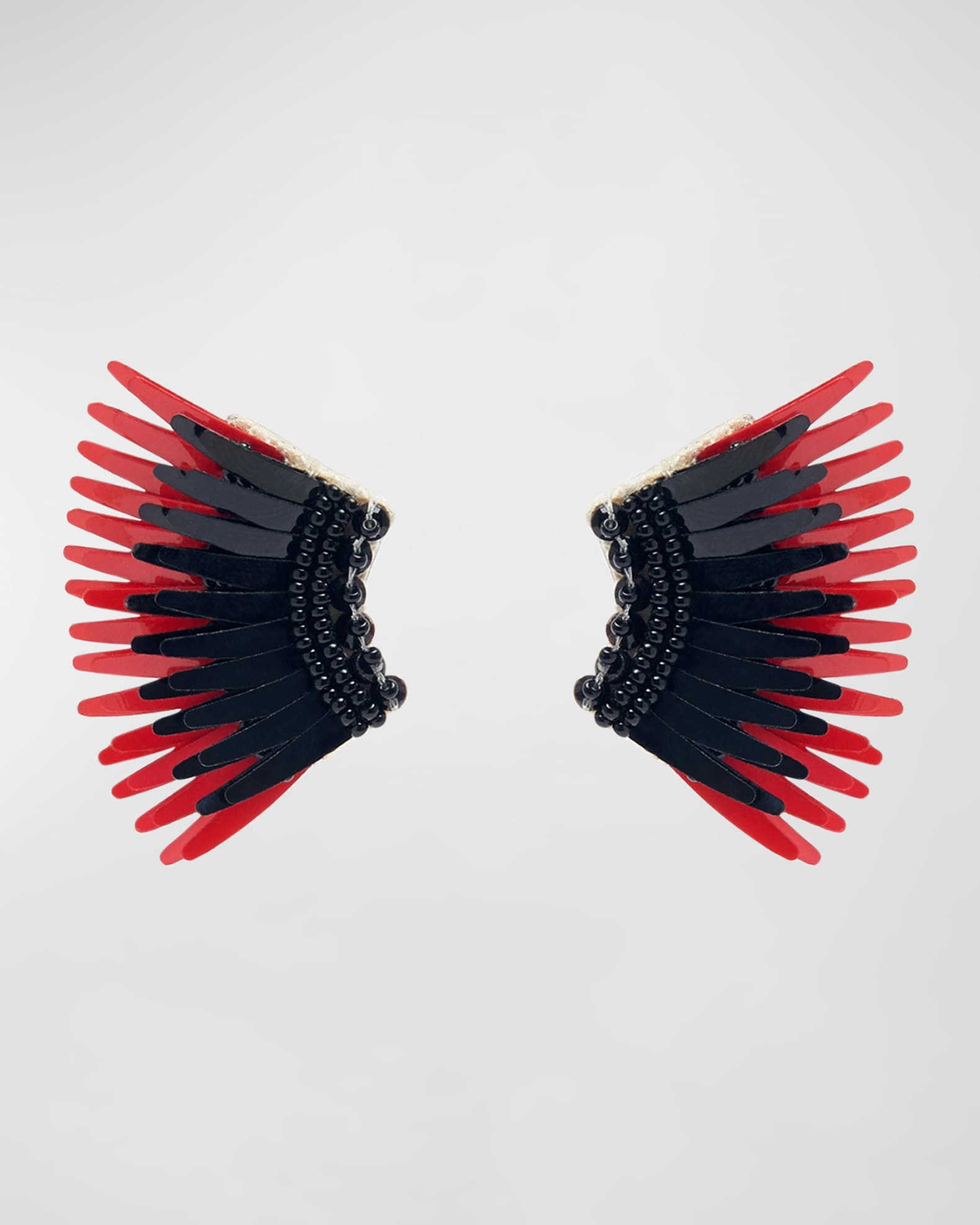 Mini Madeline Gameday Earrings, Black/Red 0