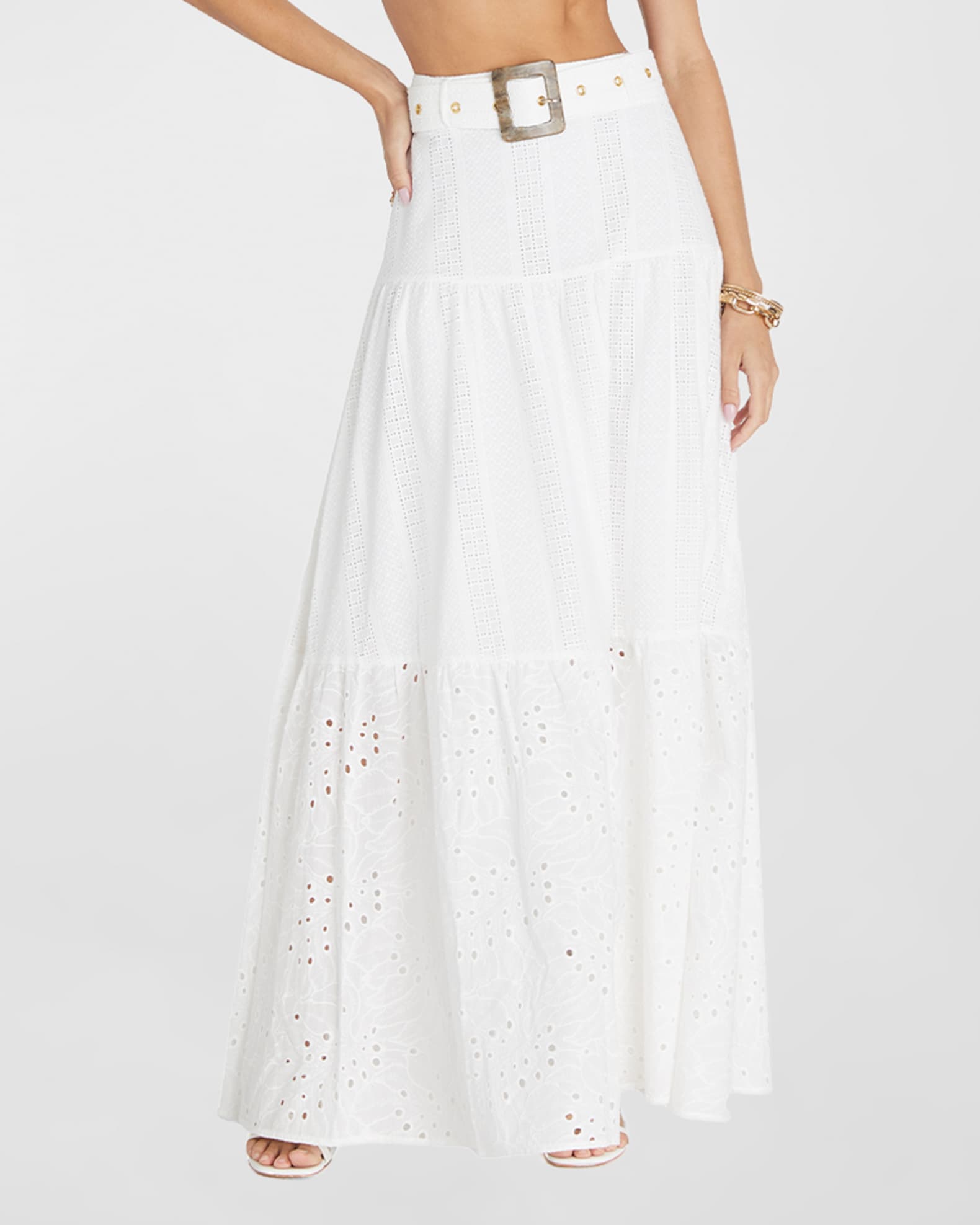 Lloyd Maxi Skirt - Aqua Blur