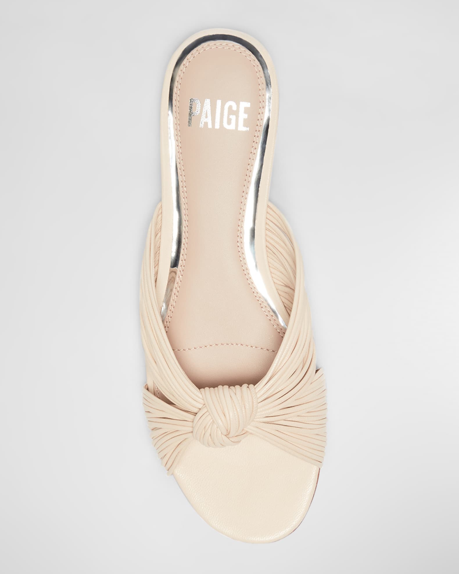 PAIGE Dany Knotted Strappy Flat Sandals Neiman Marcus