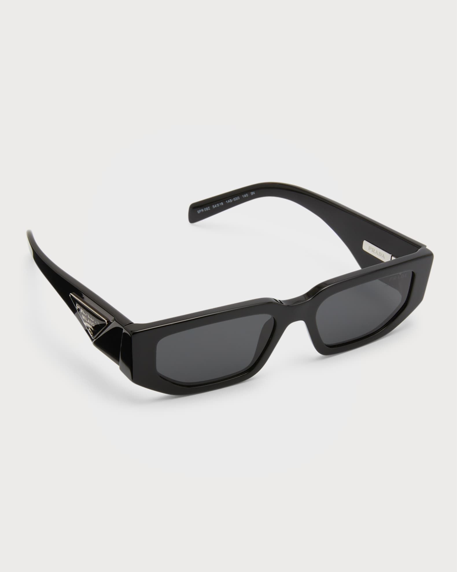 Triangle Logo Bicolor Rectangle Sunglasses 0