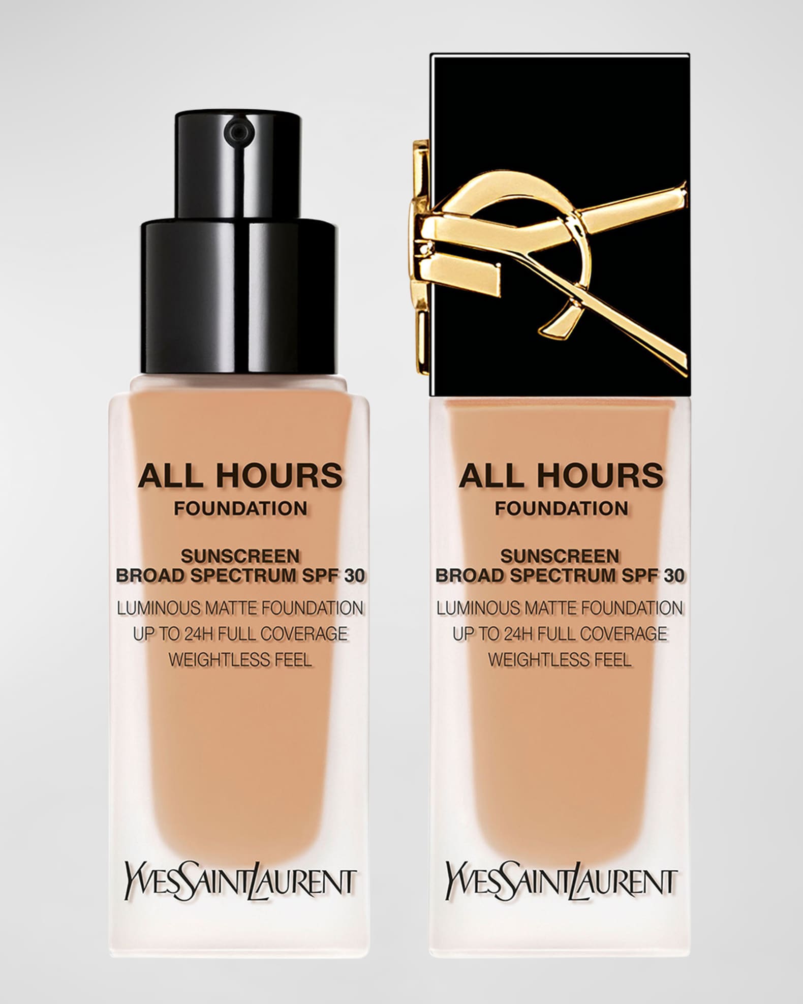 Yves Saint Laurent All Hours Luminous Matte Foundation 24H Wear SPF 30 with Hyaluronic Acid in LN9