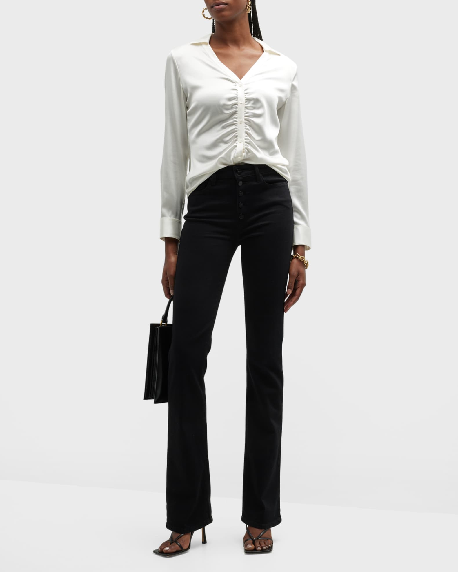 PAIGE Denim High Rise Manhattan - Crisp White