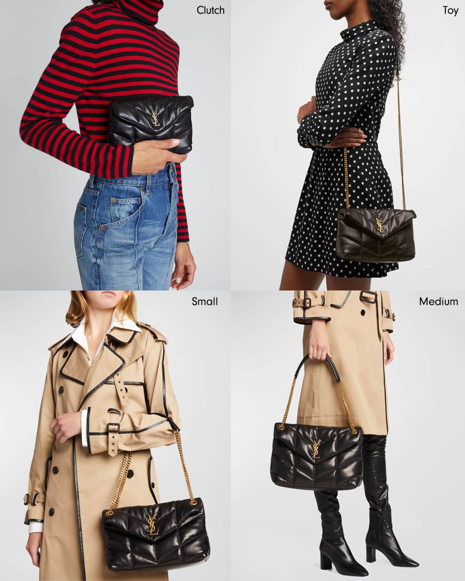 Saint laurent small puffer outlet