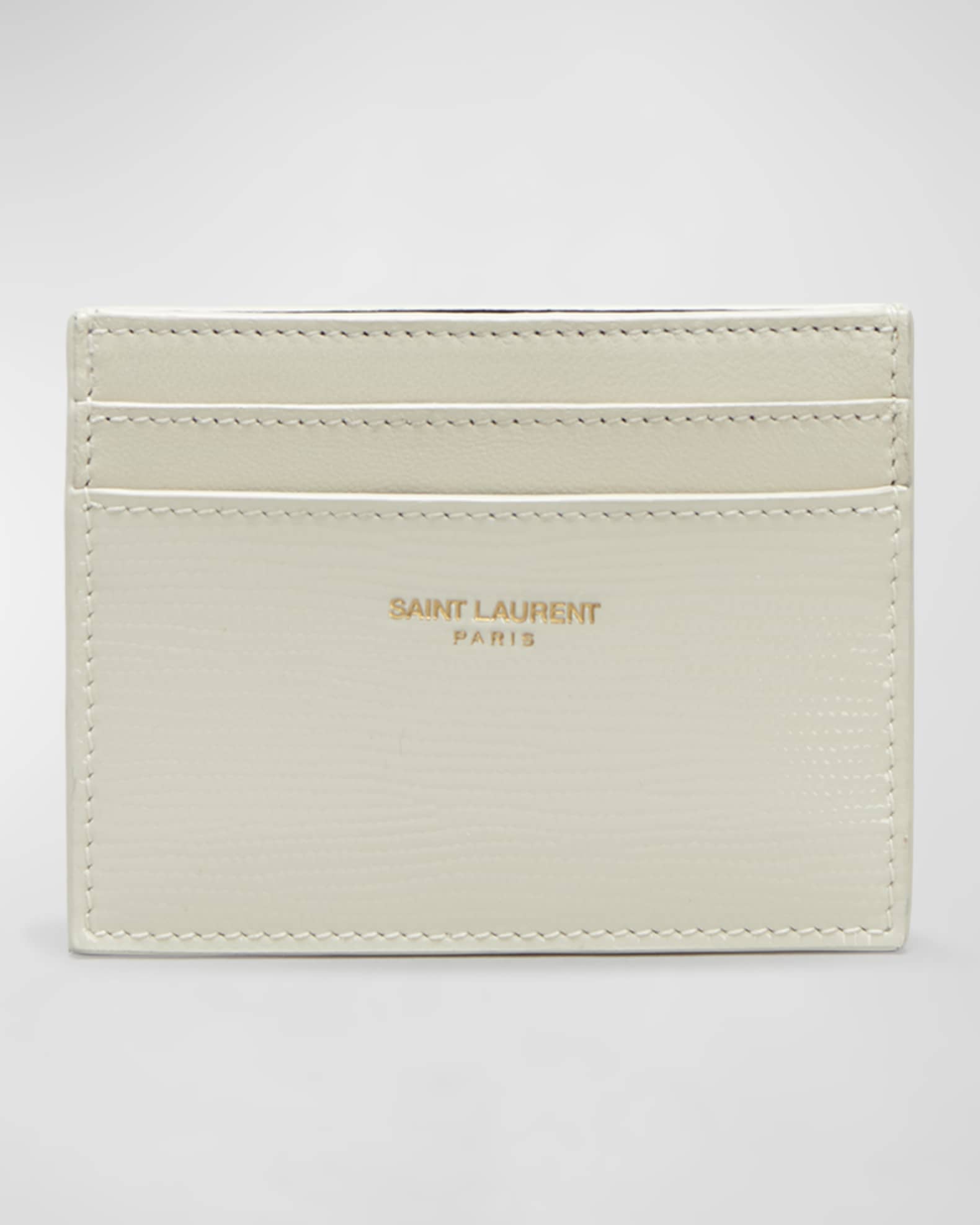Ysl card holder cream sales
