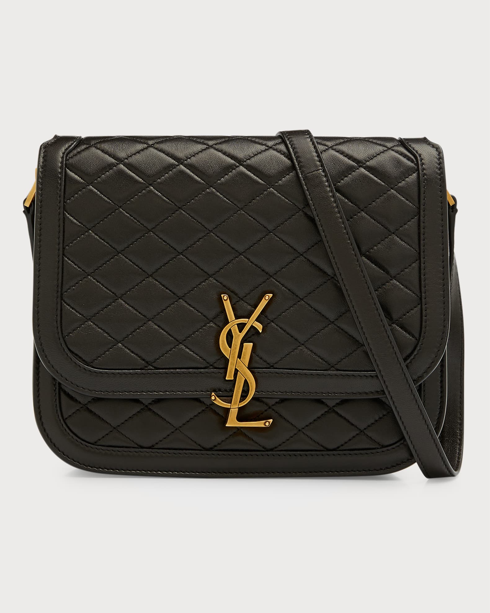 Saint Laurent Solferino Medium YSL Crossbody Bag in Quilted Smooth Leather Neiman Marcus