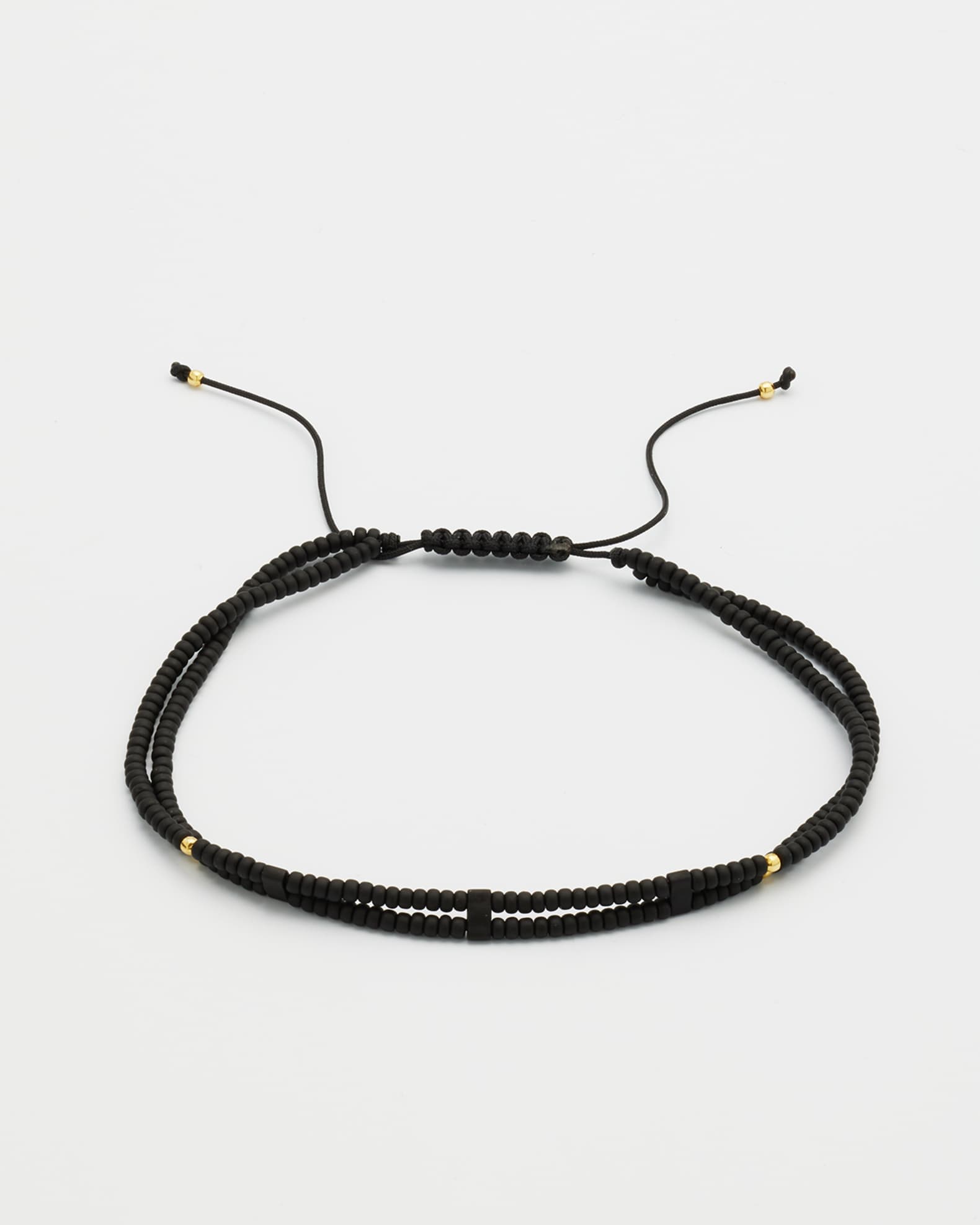 Men's Double Strand Micro-Bead Bracelet 0