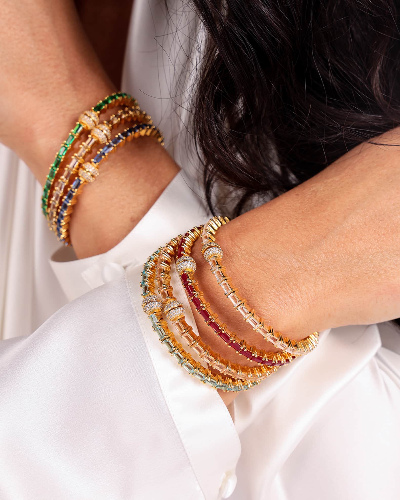 BuDhaGirl Aurora Crystal Bracelet Neiman Marcus