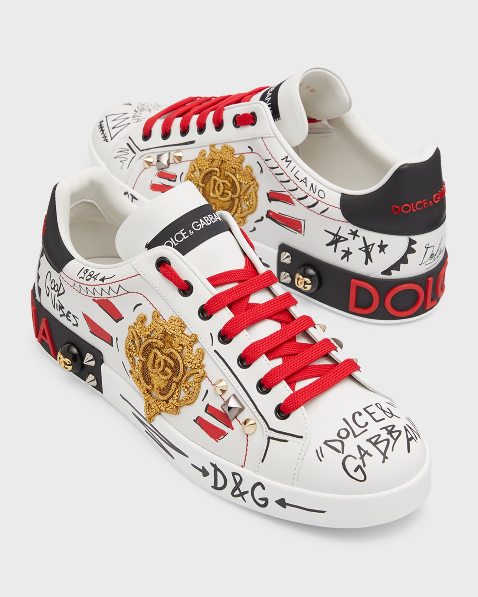 dolce and gabbana men's portofino sneakers