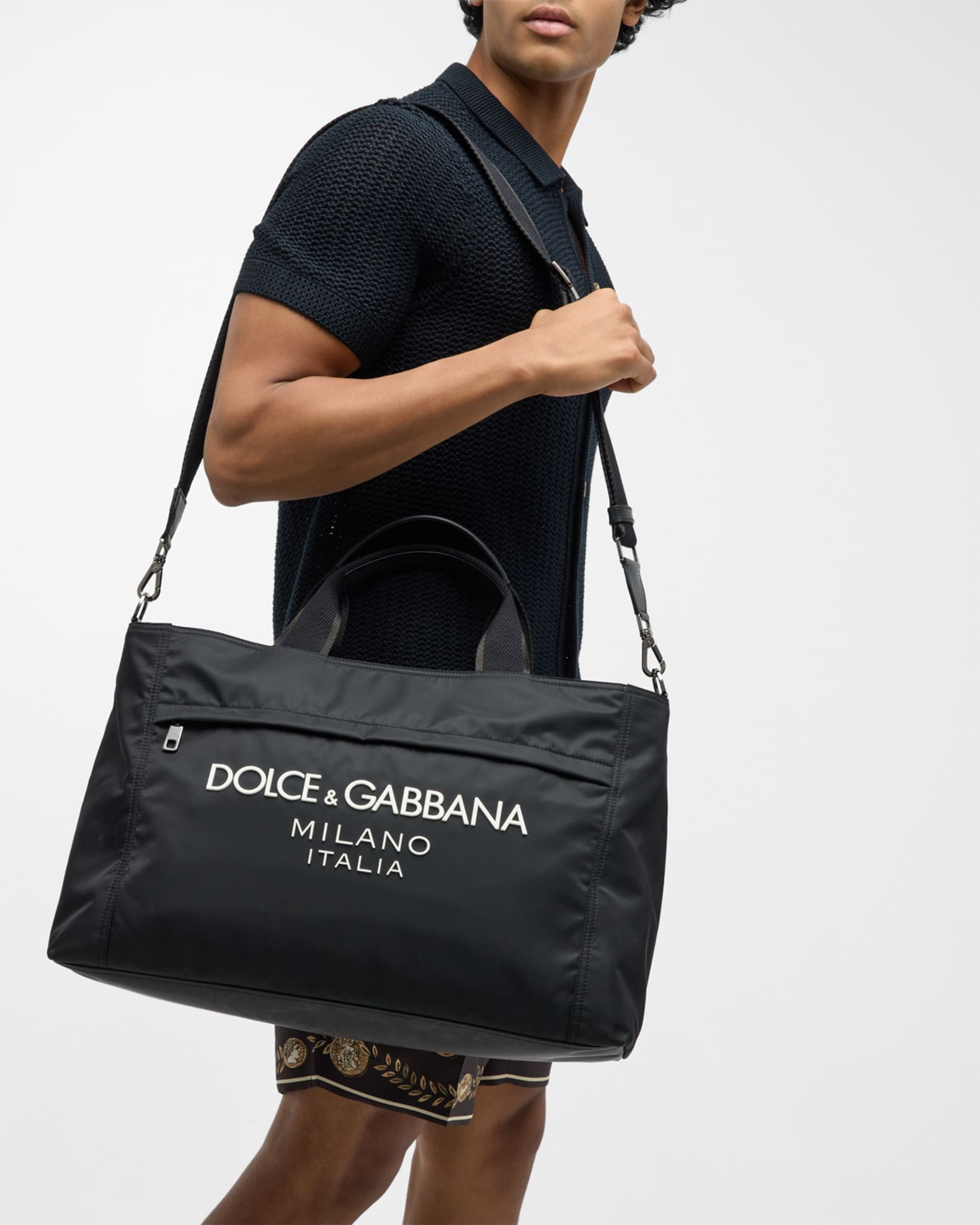 Dolce & Gabbana Men's Large Shopping Bag Black